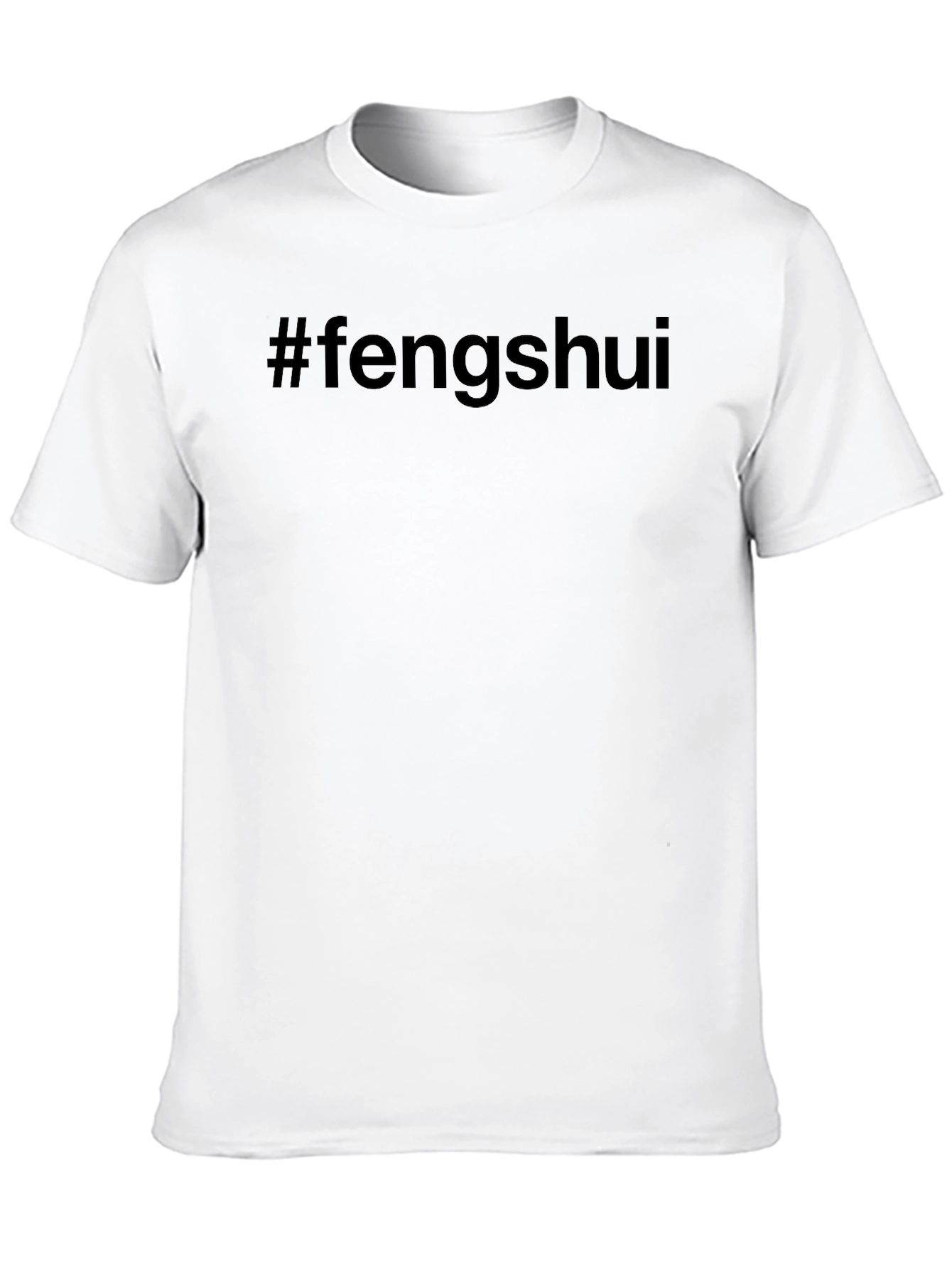 Black Fengshui Graphic Tee - Black Cotton T-Shirt view 10