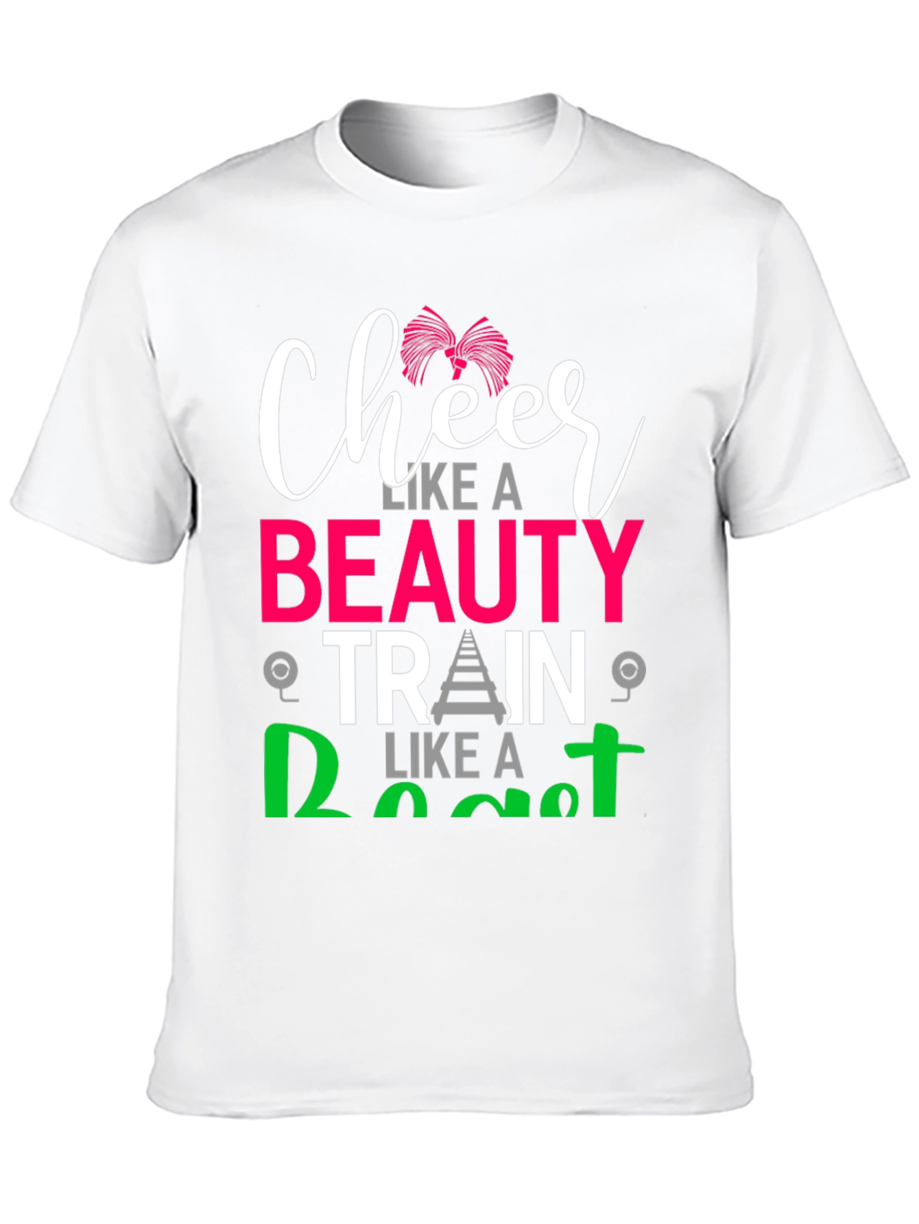 Black Cheer Beauty Train Donut T-Shirt view 10