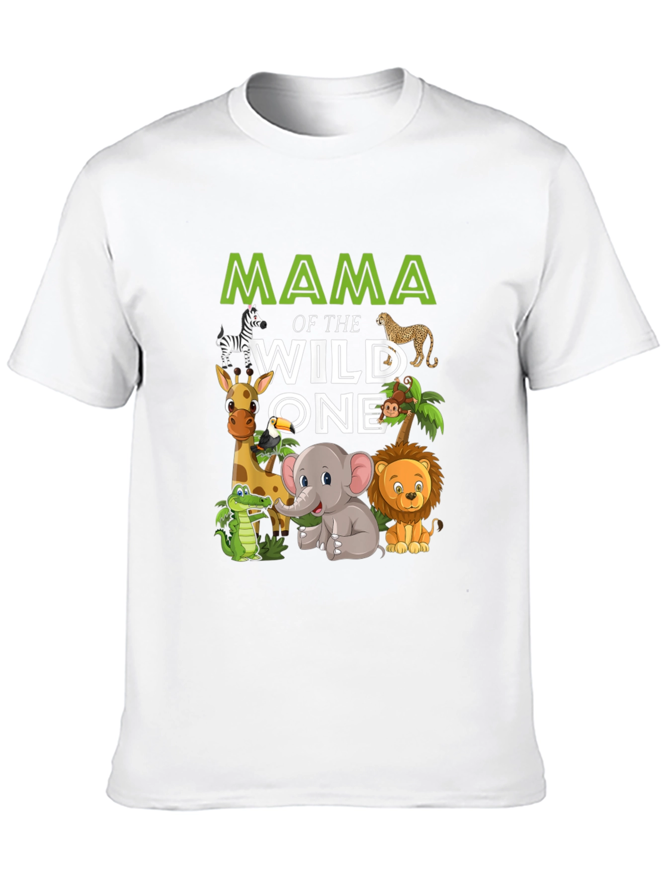 Black Mama of the Wild One Safari Animal T-Shirt view 10