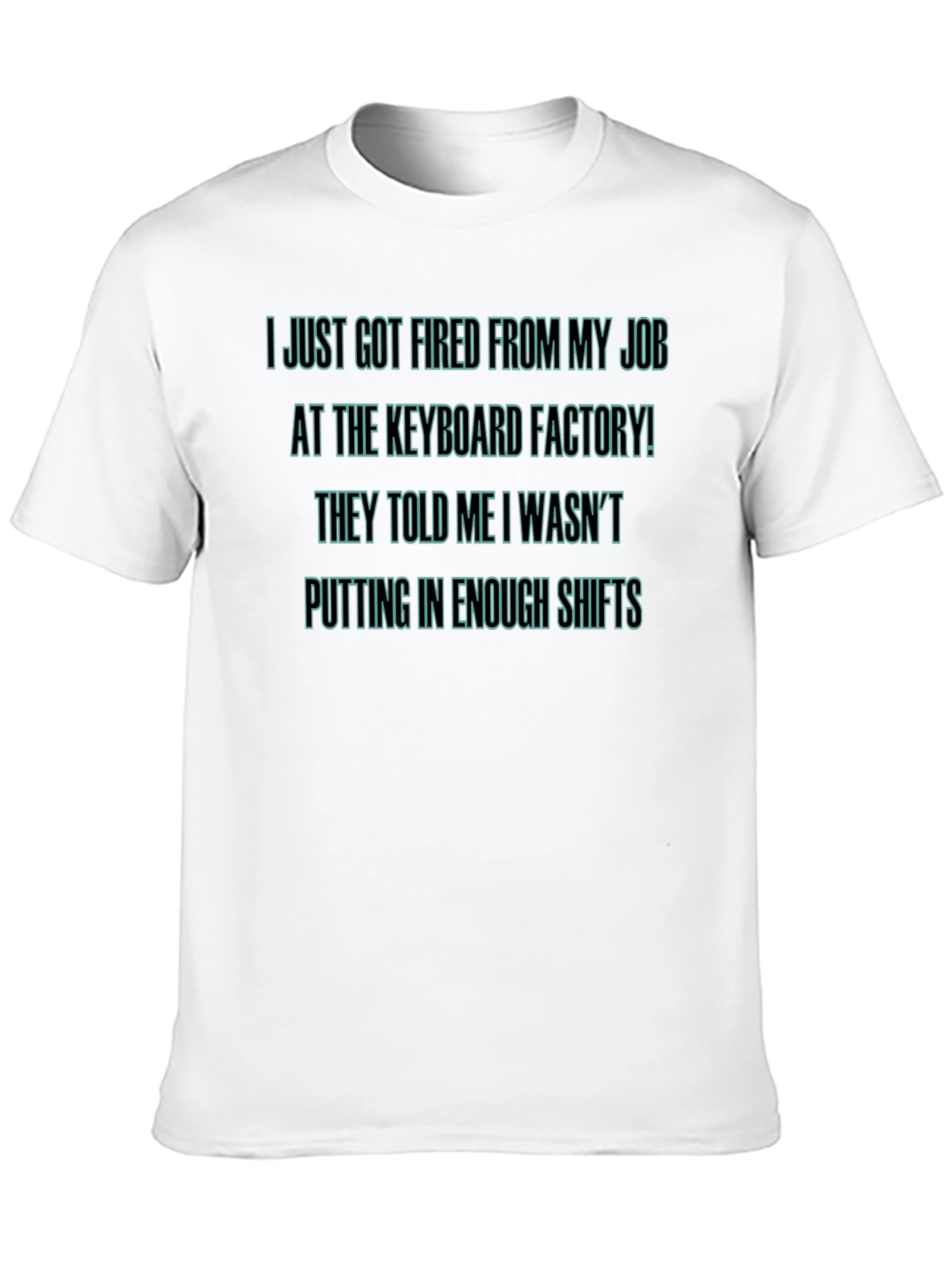 Black Keyboard Factory Fired T-Shirt view 10