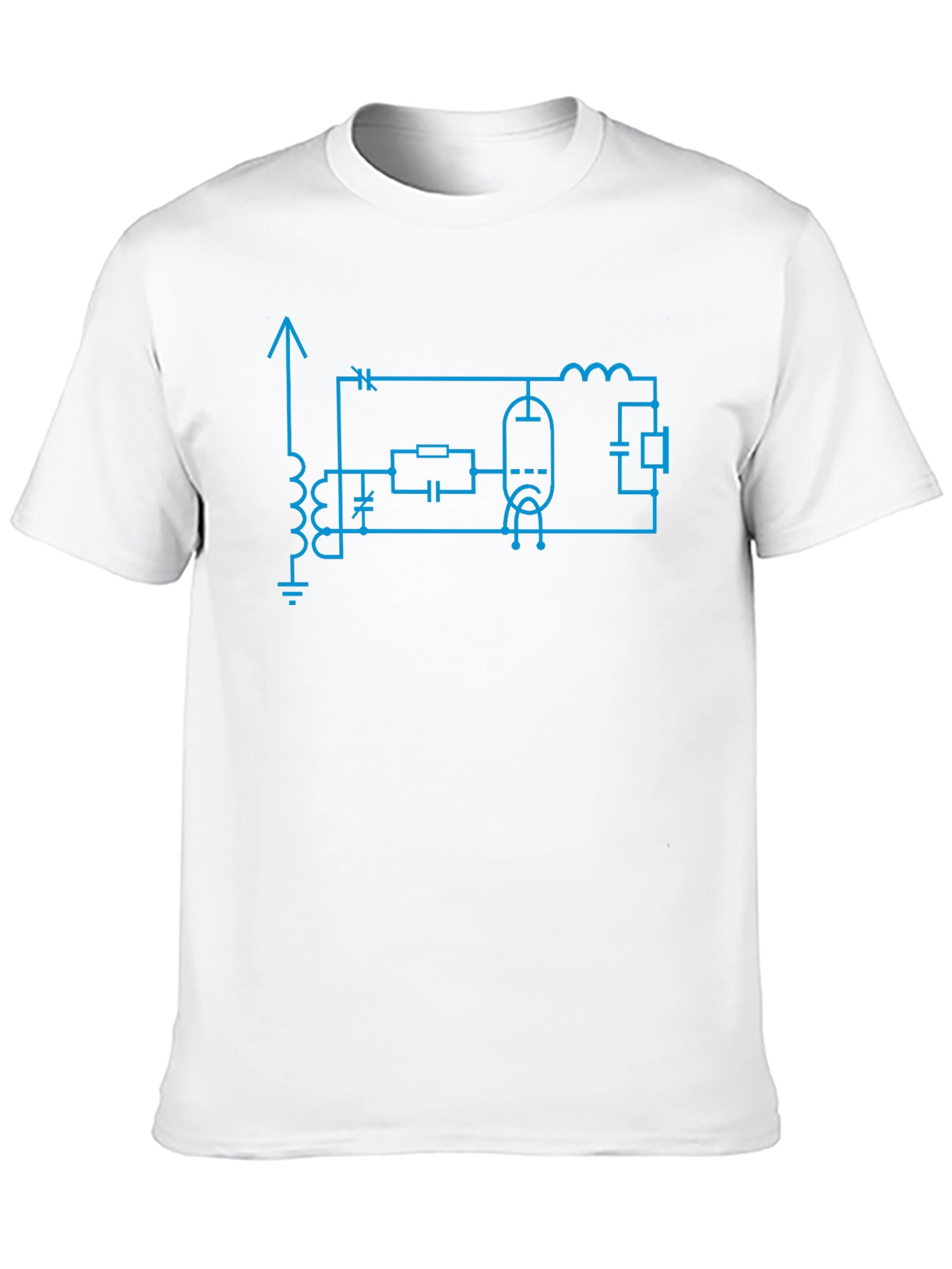 Black Electronics Circuit Diagram T-Shirt view 10
