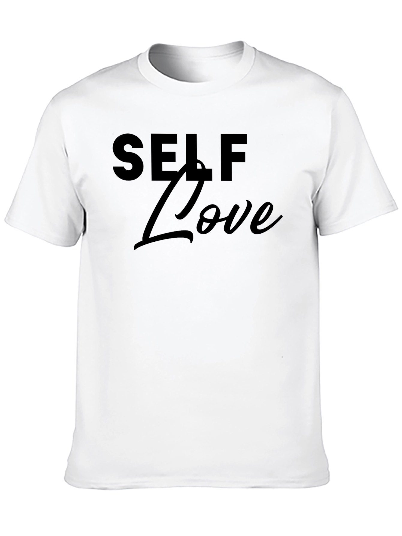 Black Self Love Graphic Black T-Shirt view 10