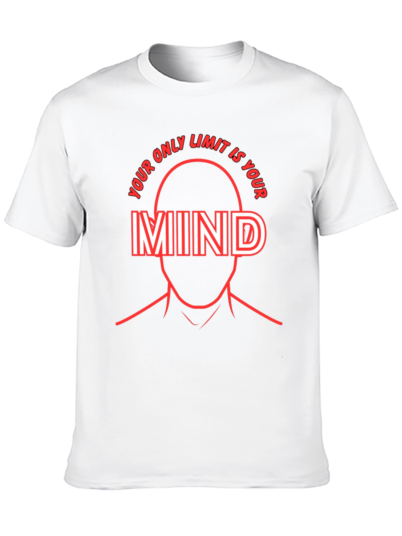 Black Mind Limit Graphic Tee - Black Cotton T-Shirt view 10