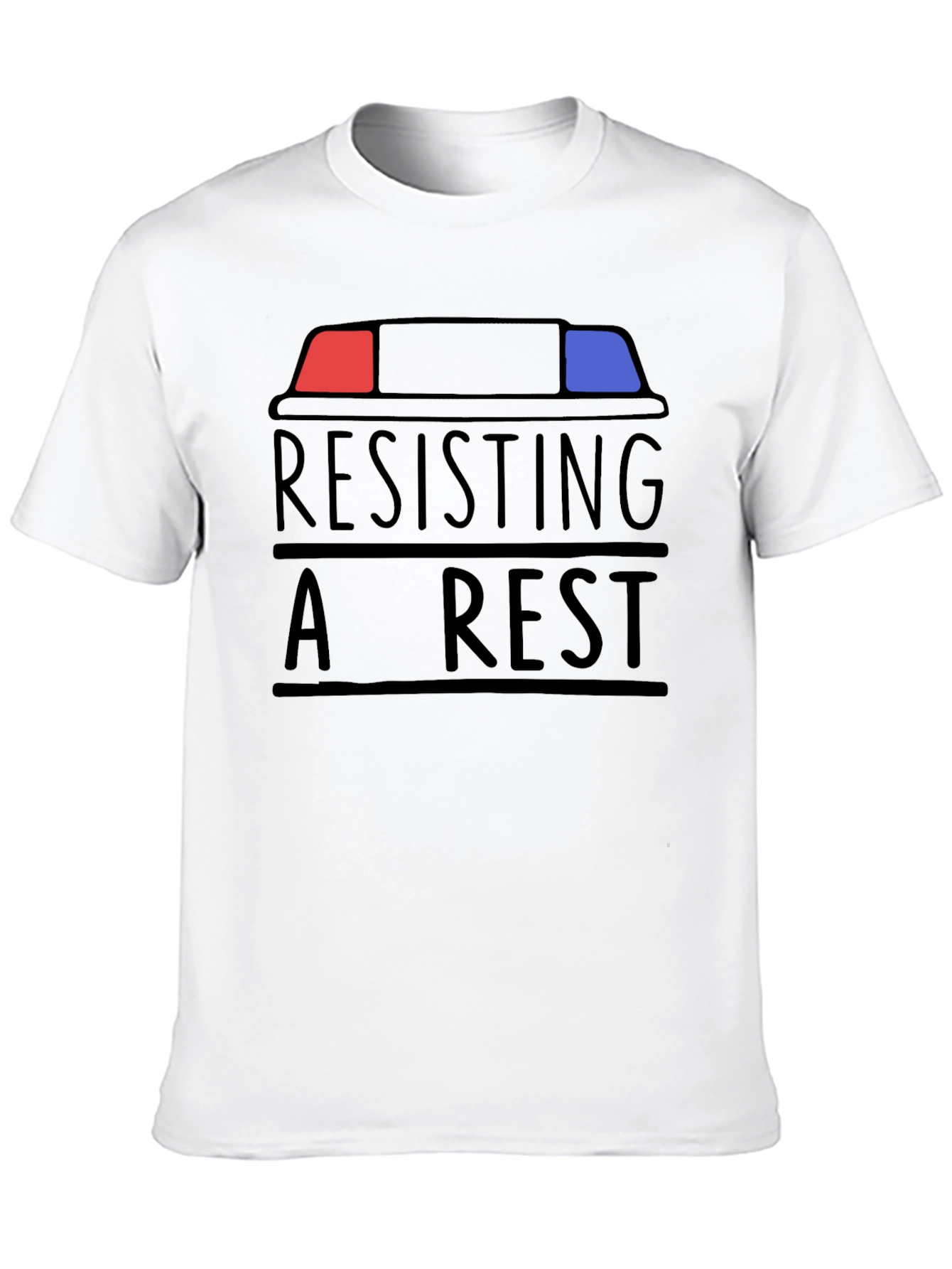 Black Resisting Arrest T-Shirt - Funny Slogan Tee view 10