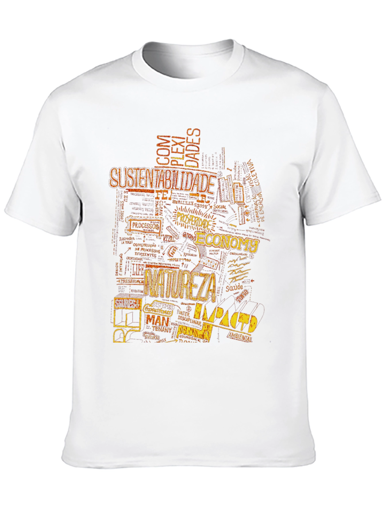 Black Word Art Graphic Tee - Black Cotton Blend view 10