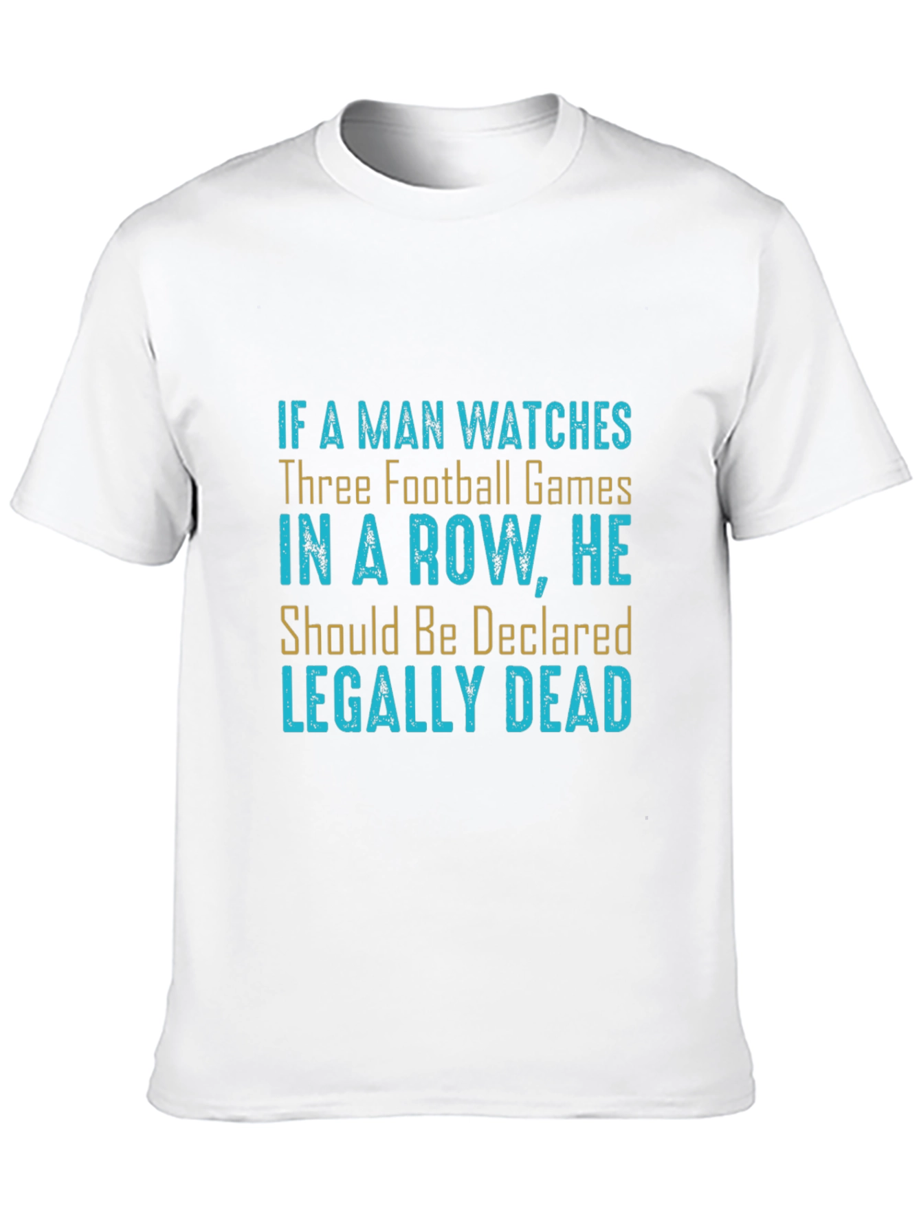 Black Football Game Humor T-Shirt - "Legally Dead" view 10