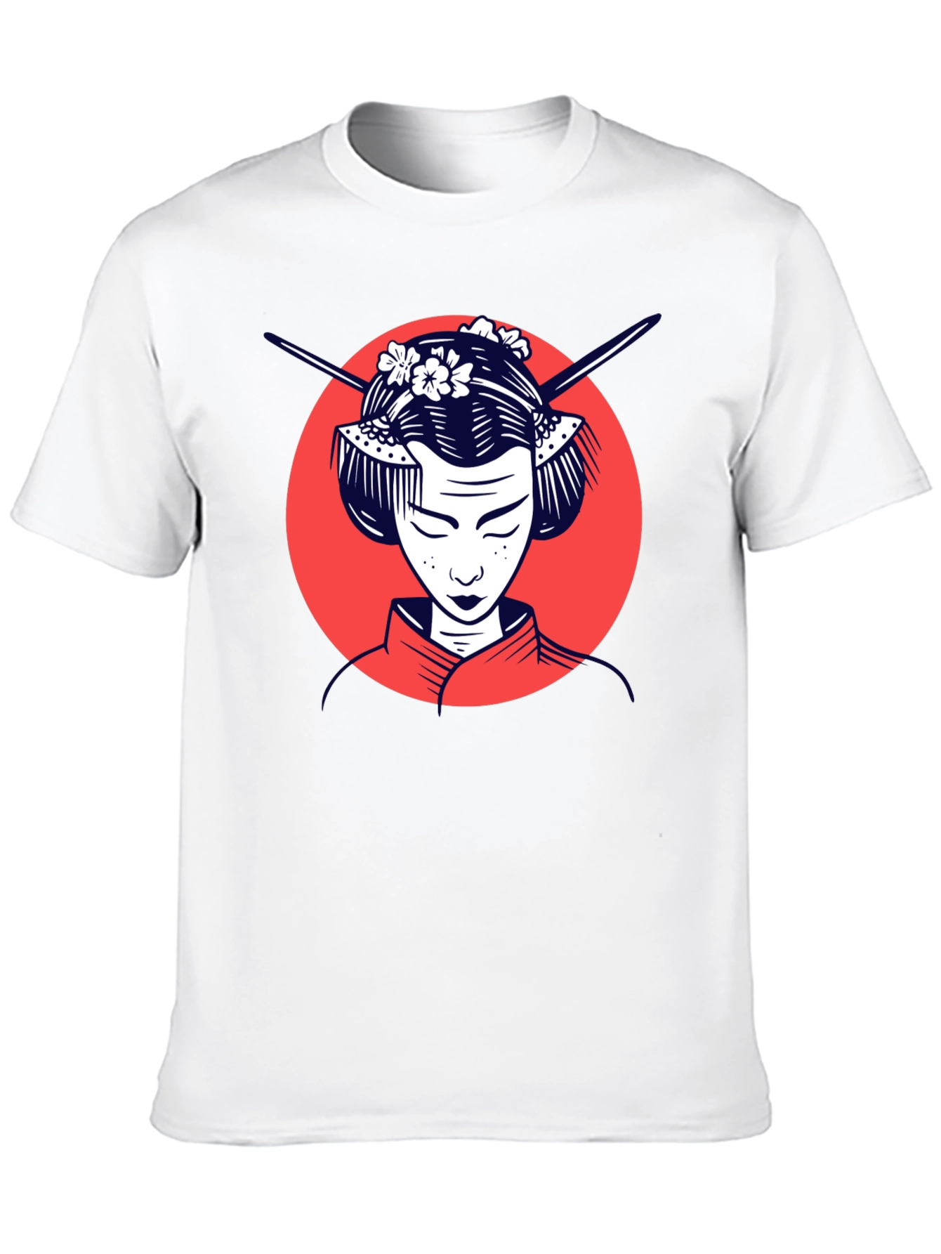 Black Geisha Graphic Tee - Stylish Unisex T-Shirt view 10