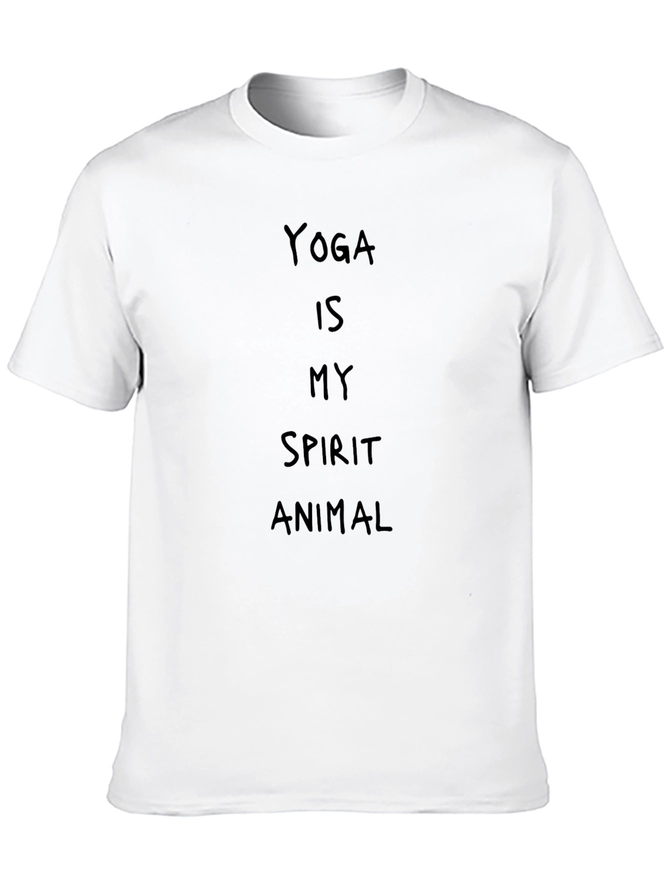 Black Yoga is My Spirit Animal Black T-Shirt view 10