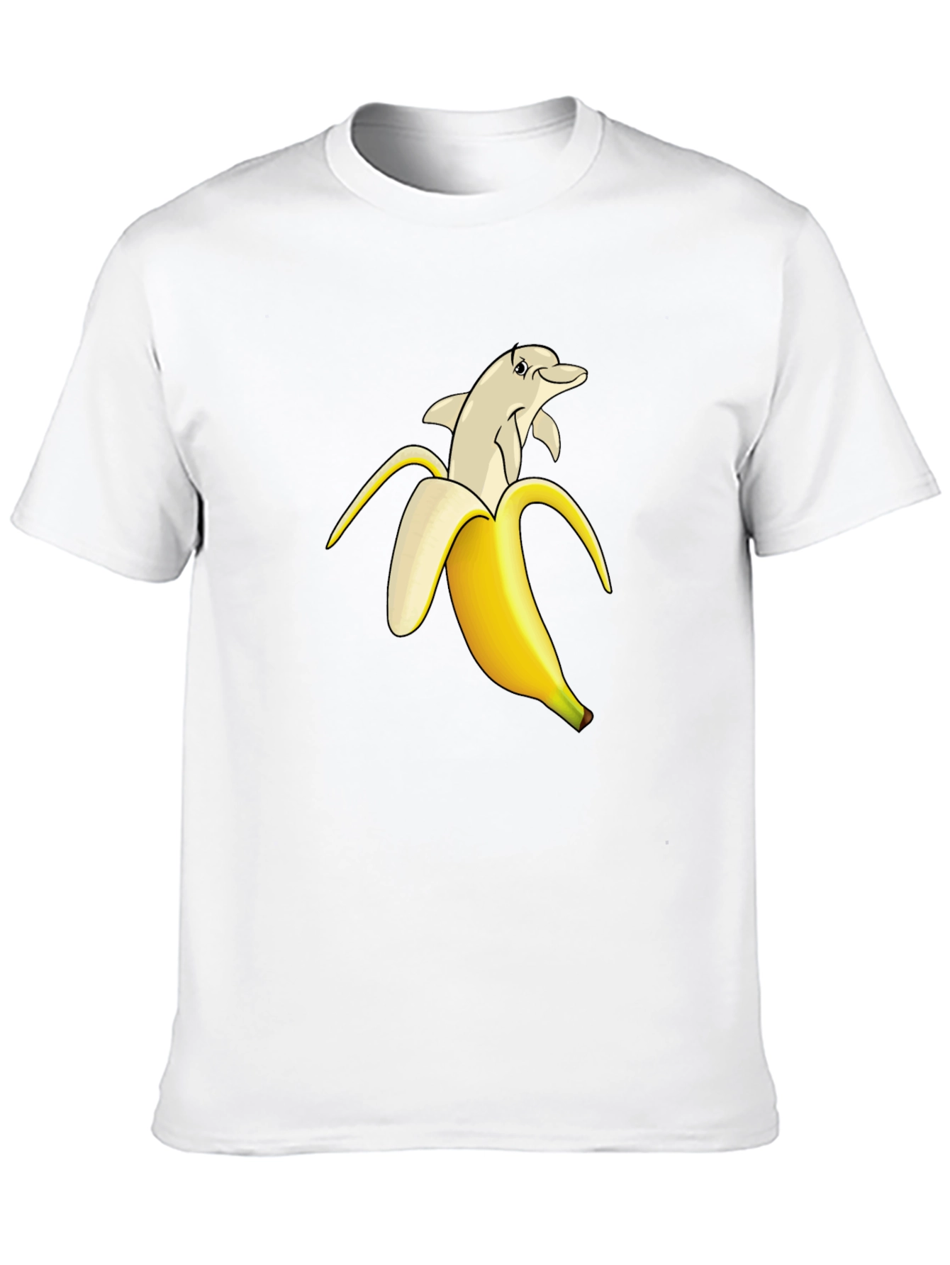 Black Banana Dolphin Graphic Tee - Quirky Cool T-Shirt view 10