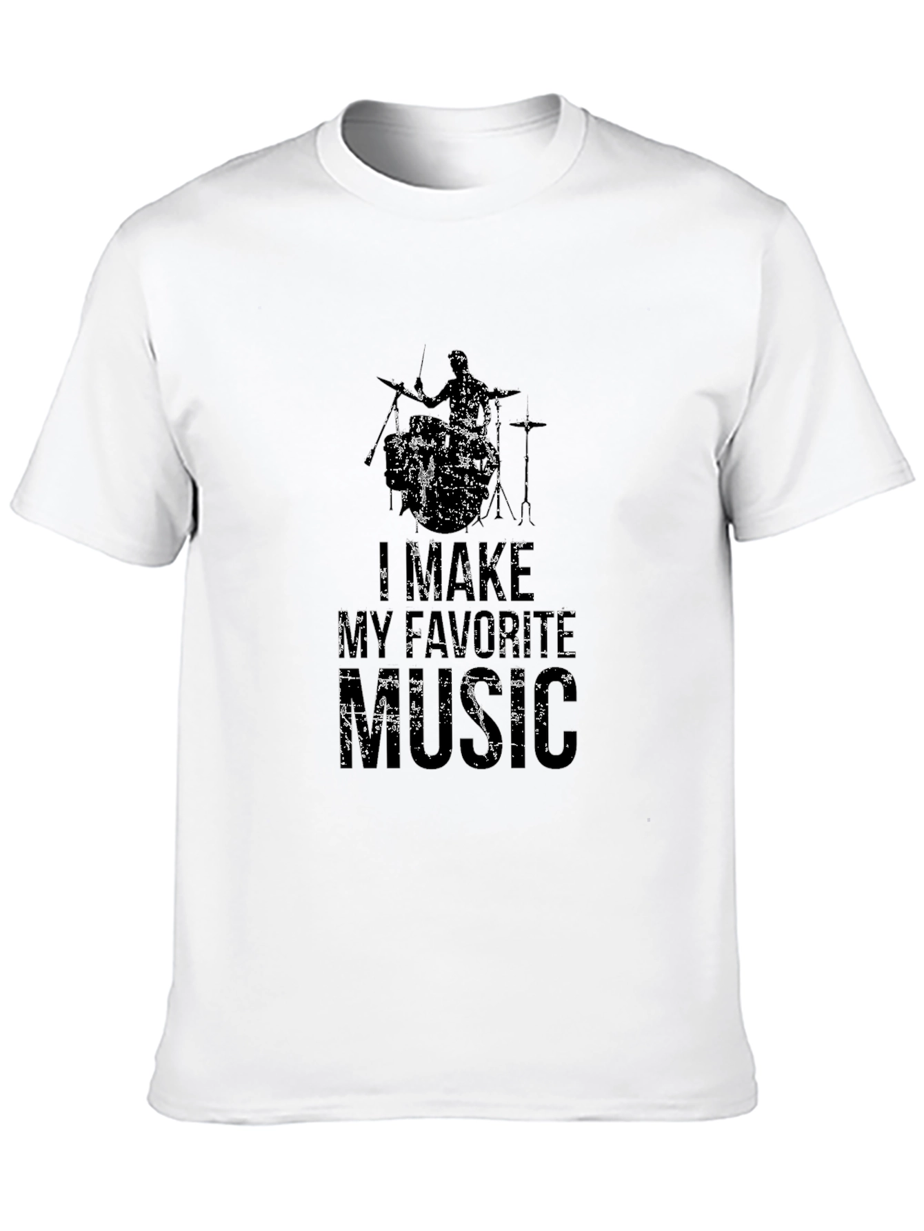 Black Drummer Music T-Shirt view 10