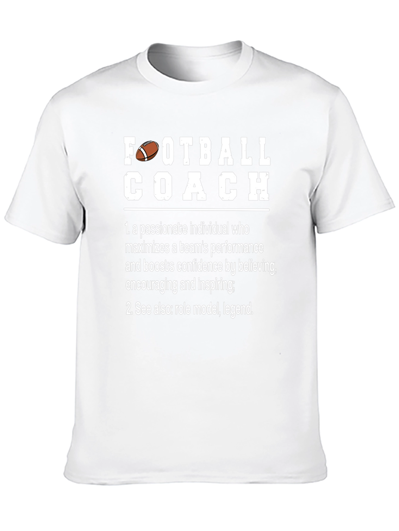 Black Football Coach Definition T-Shirt - Role Model, Legend view 10