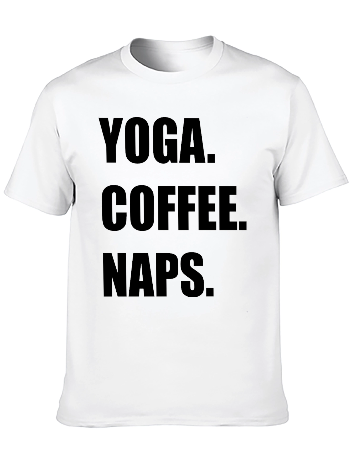 Black Yoga Coffee Naps Black Graphic Tee Shirt view 10