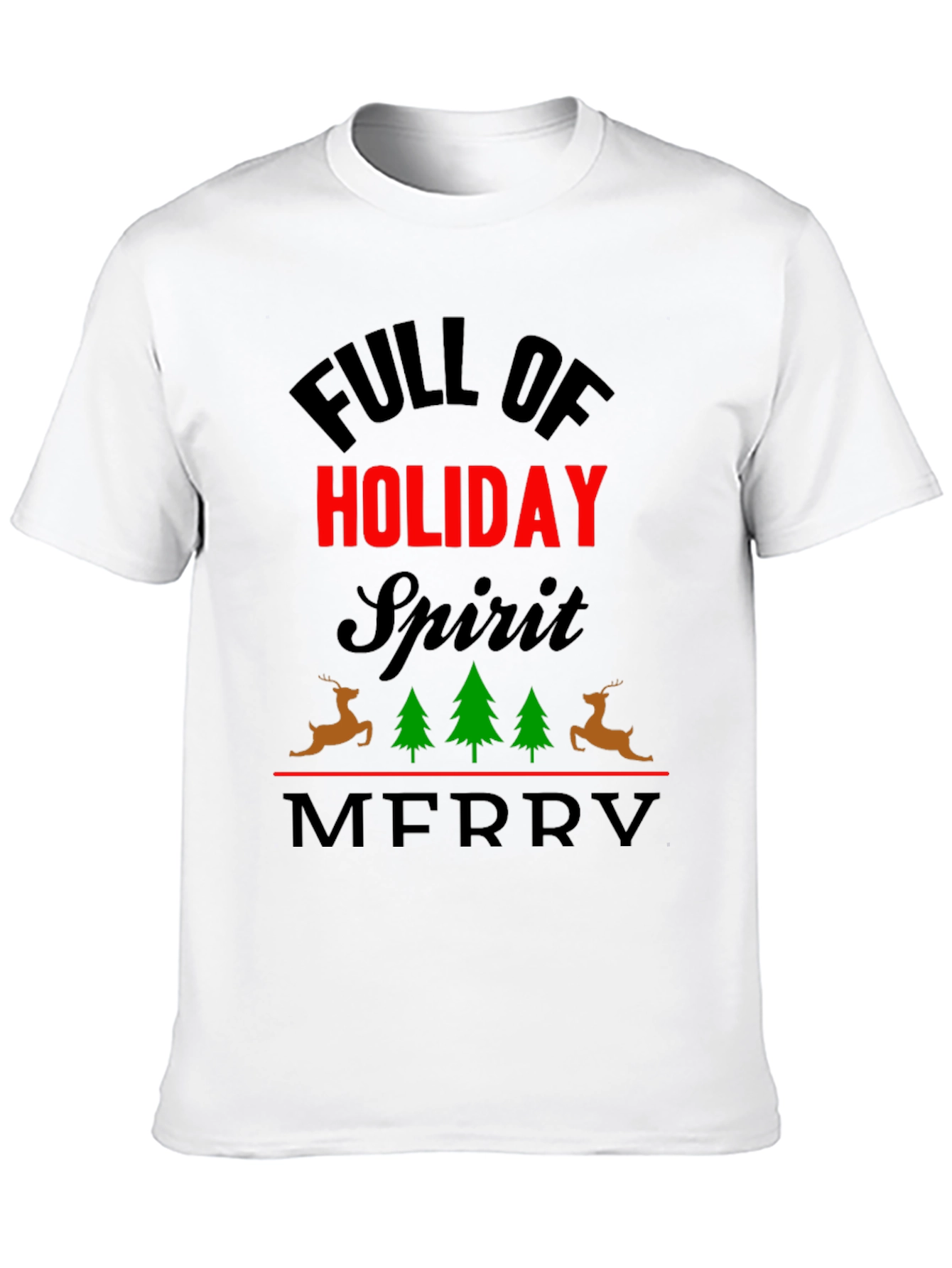 Black Holiday Spirit Graphic Tee view 10