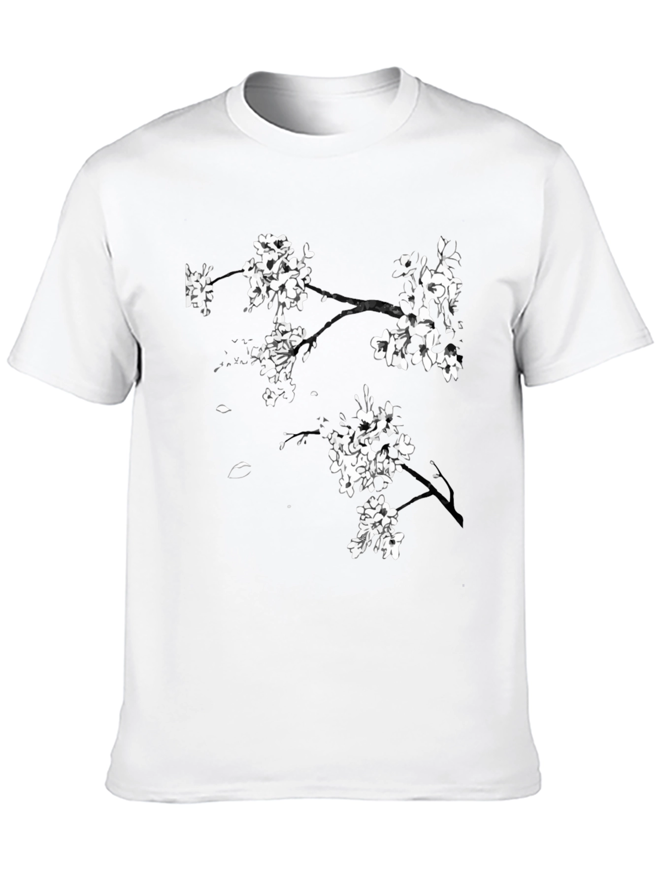 Black Blossom Branch Black Tee view 10