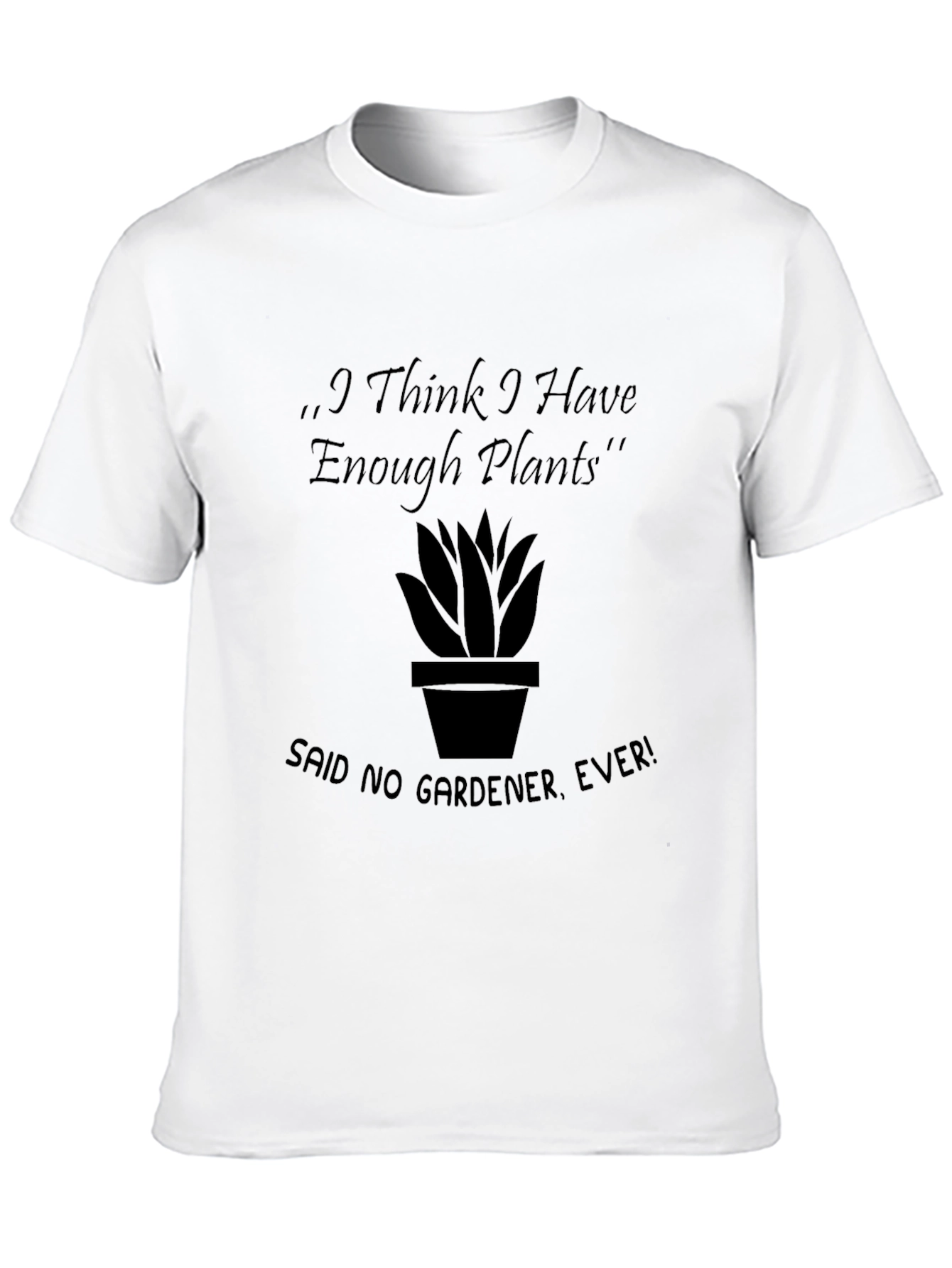 Black Enough Plants Gardener T-Shirt view 10