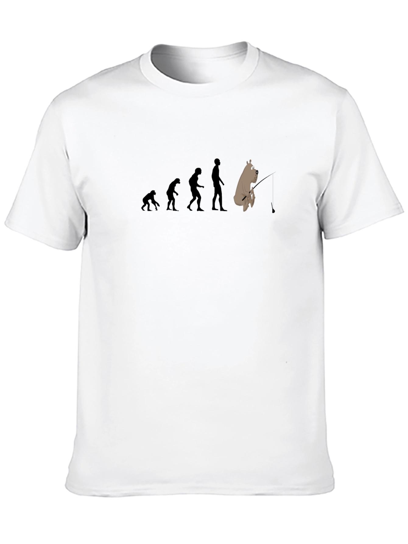 Black Evolution of Fishing T-Shirt - Humor Tee view 10
