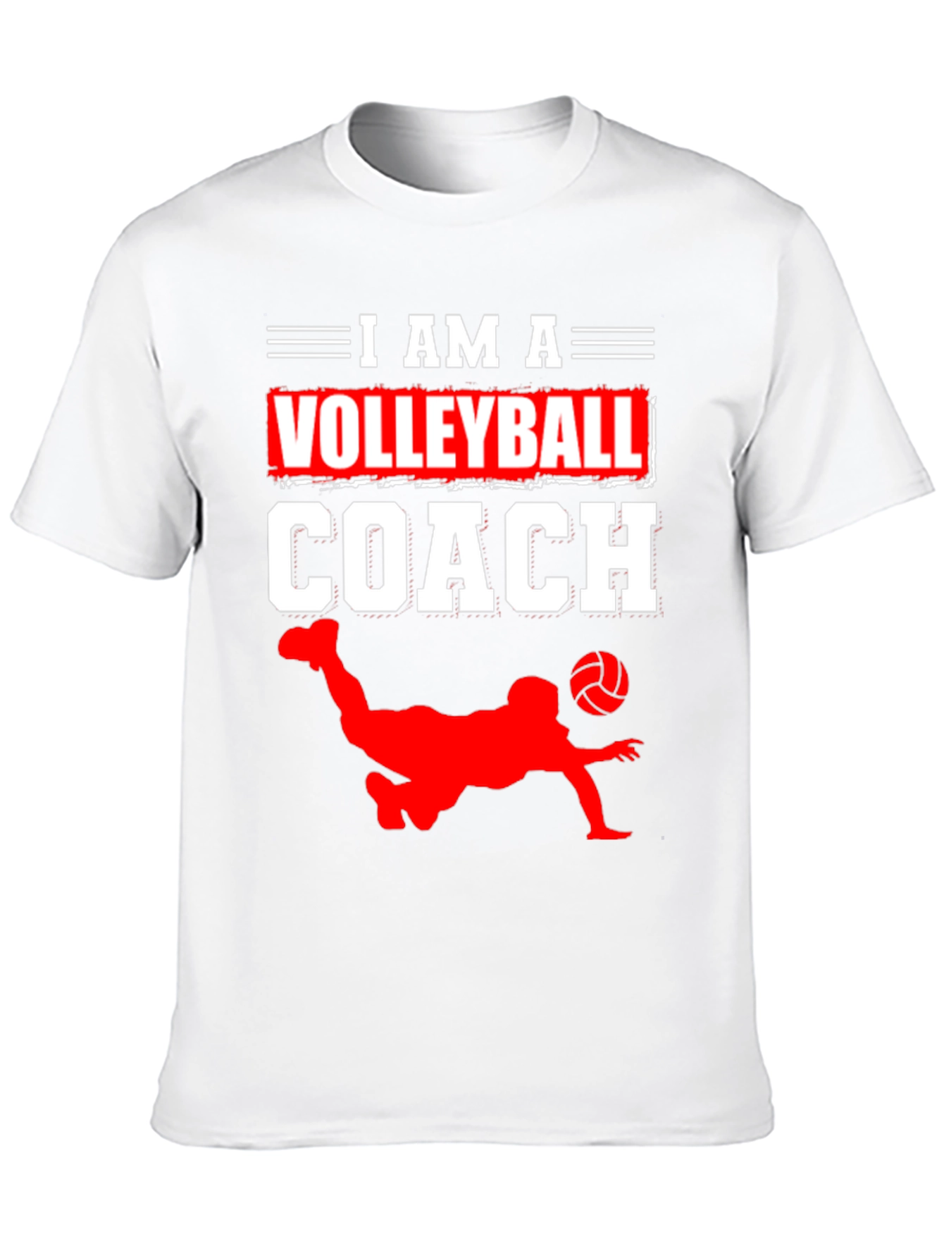 Black Volleyball Coach Graphic Tee - Black Cotton T-Shirt view 10