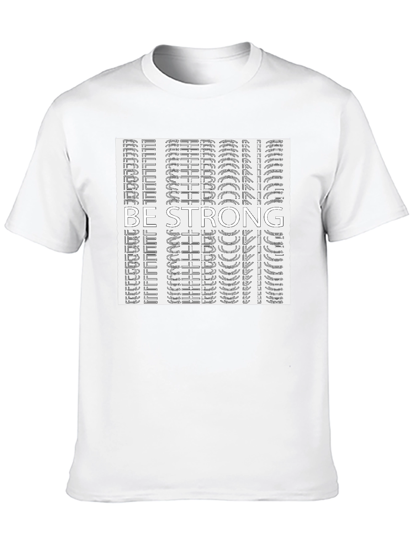 Black Be Strong Graphic Tee - Stylish & Motivational view 10