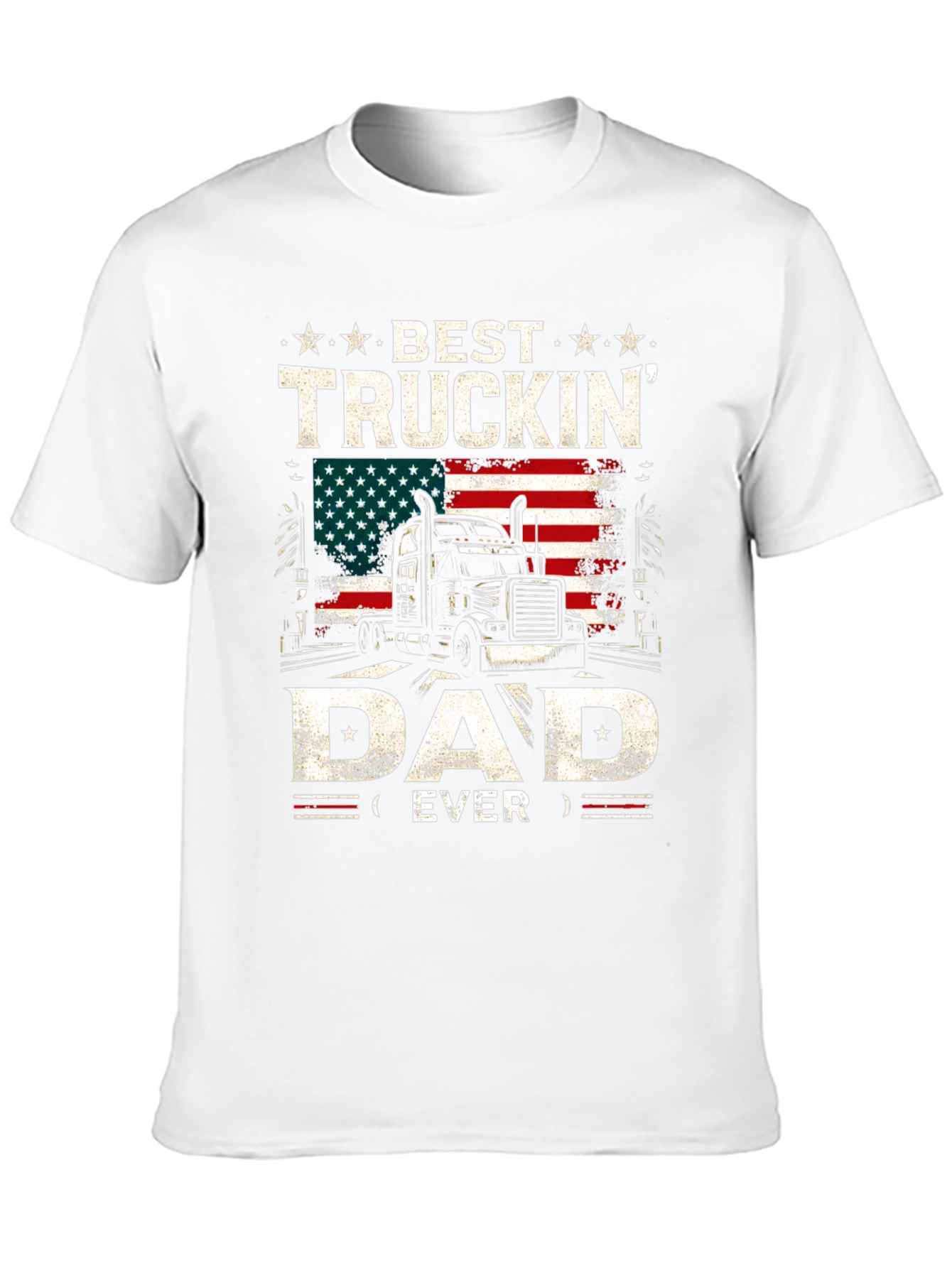 Black Best Truckin' Dad Ever T-Shirt view 10