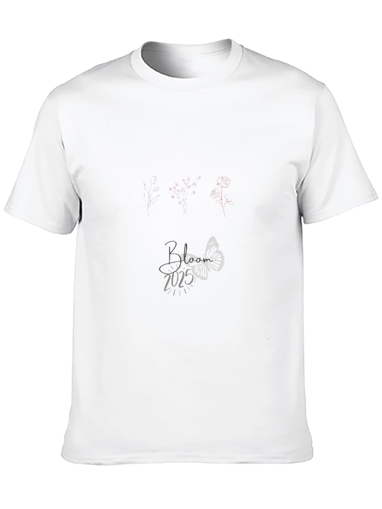 Black Butterfly & Firework Tee - Believe in 2025 T-Shirt view 10