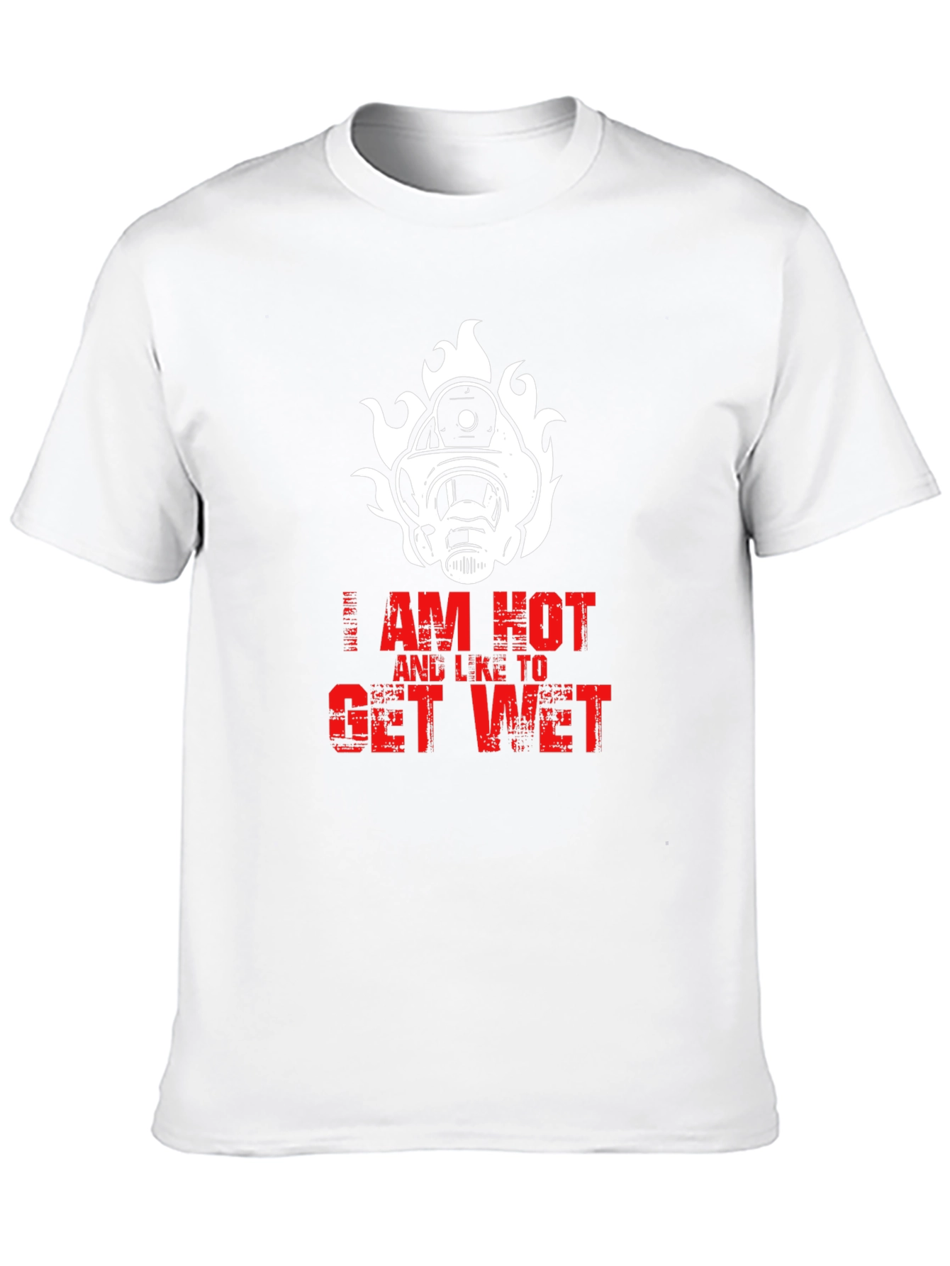 Black I Am Hot and Like to Get Wet Graphic T-Shirt view 10