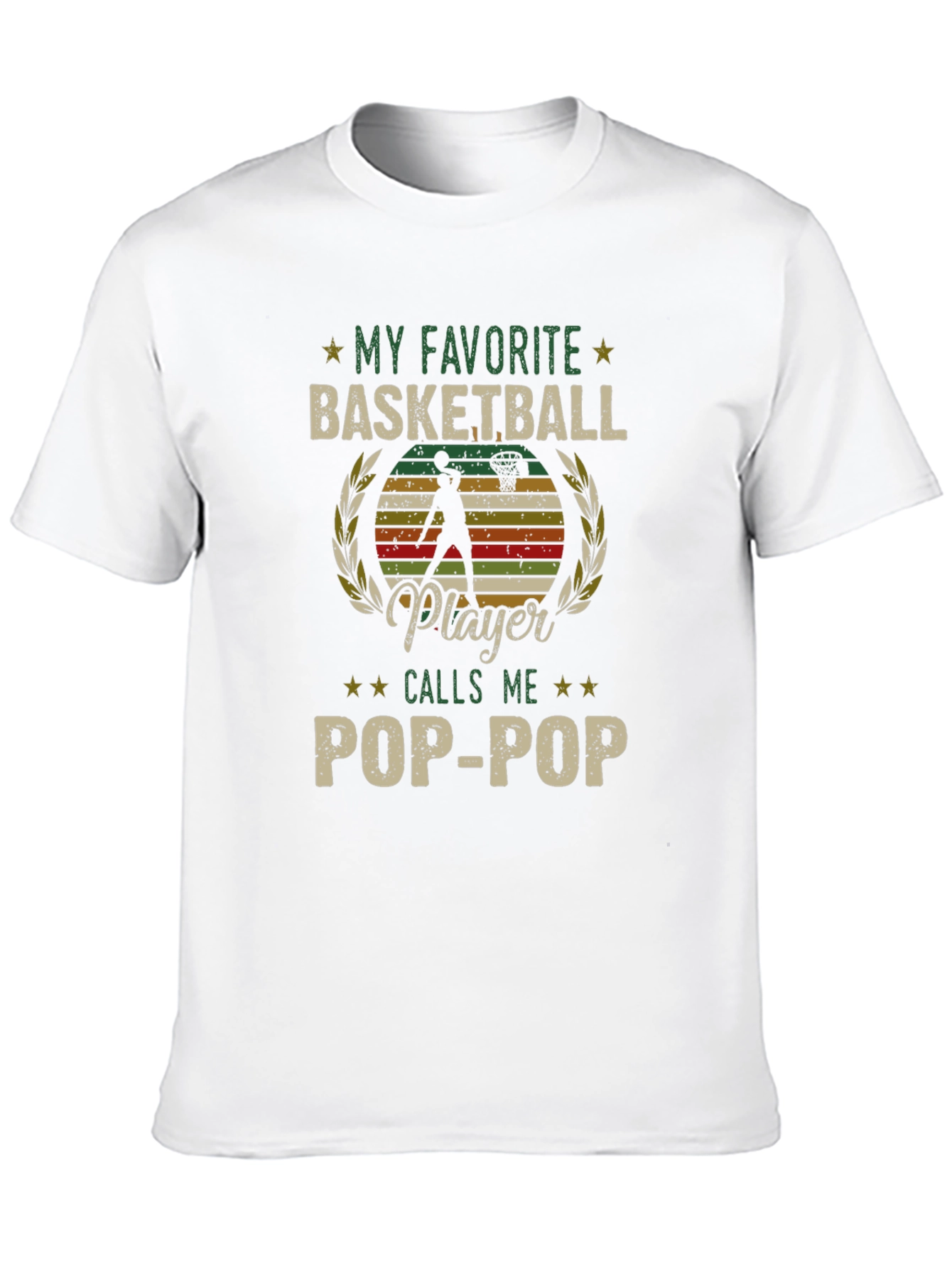Black My Favorite Basketball Player Calls Me Pop-Pop T-Shirt view 10