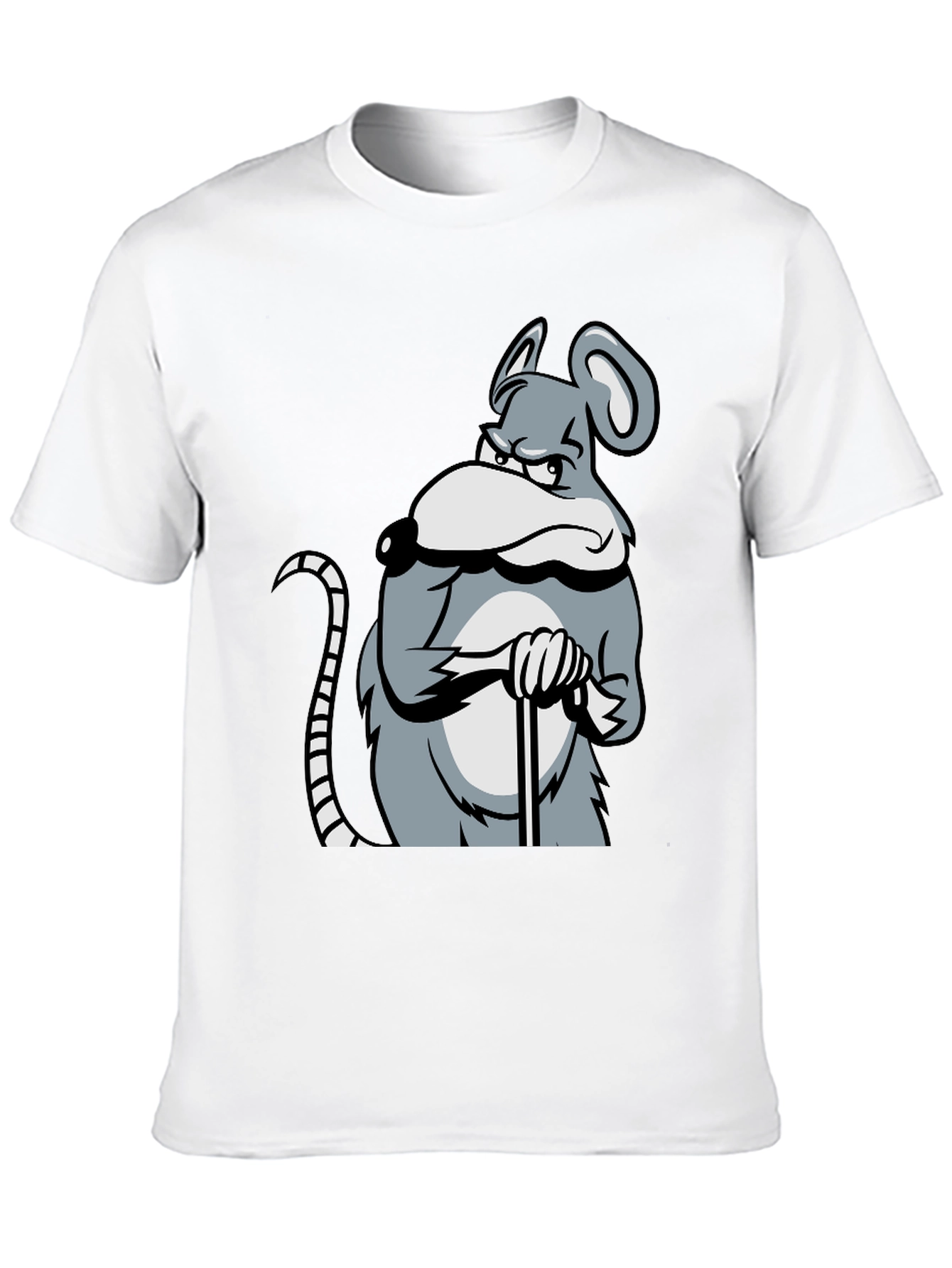 Black Grumpy Mouse Graphic T-Shirt - Black view 10