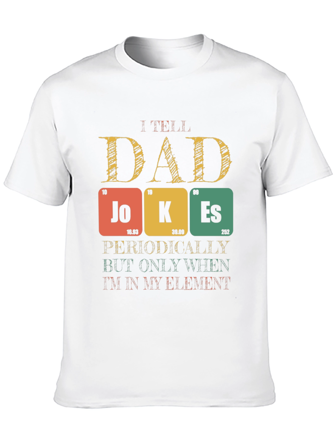 Black Dad Jokes T-Shirt - Periodic Table Element Pun view 10