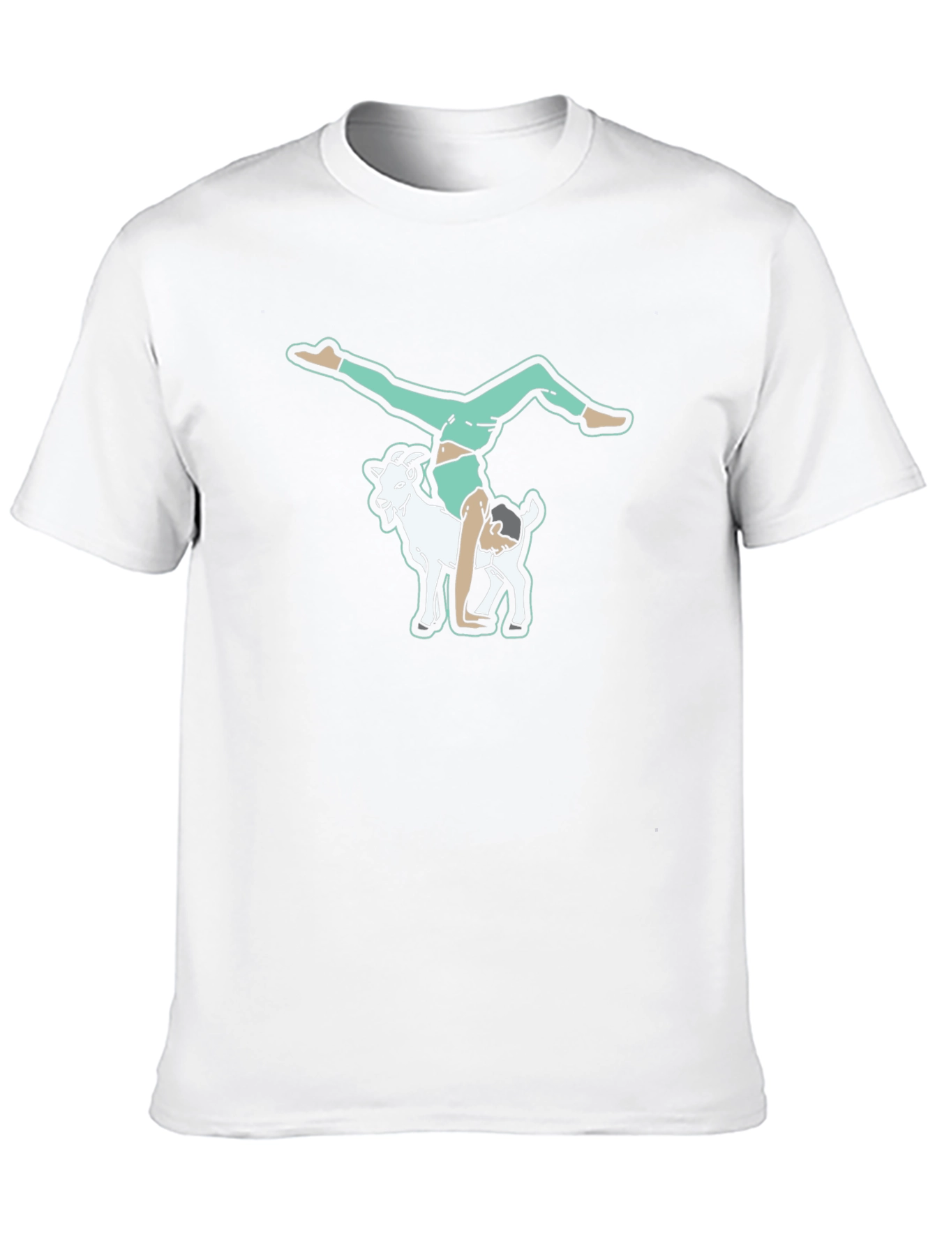 Black Goat Yoga T-Shirt - Quirky Graphic Tee view 10