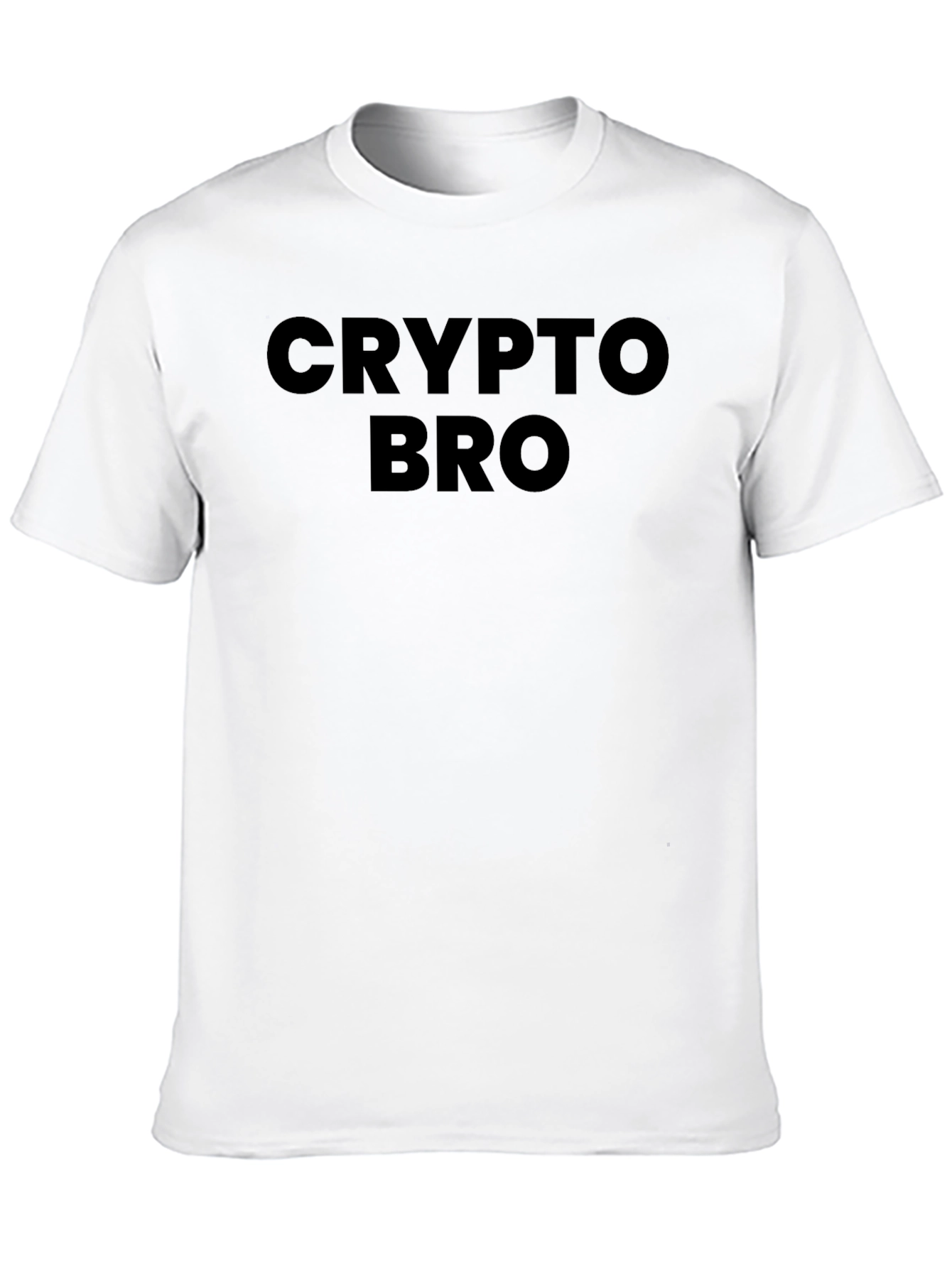Black Crypto Bro Graphic Tee - Black Cotton T-Shirt view 10
