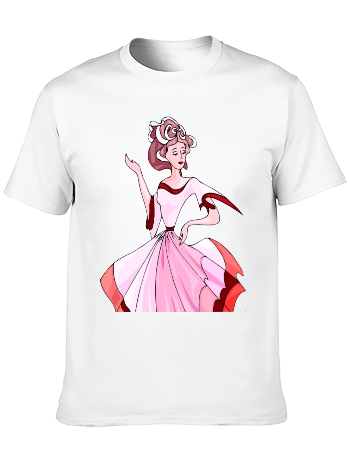 Black Elegant Woman T-Shirt - Unique Fashion Tee view 10