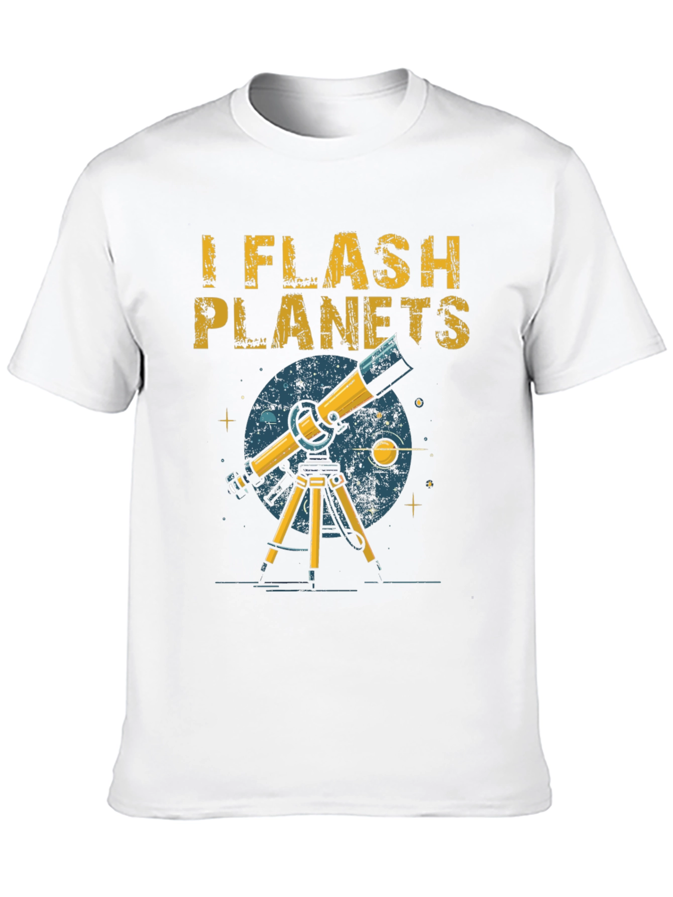 Black I Flash Planets T-Shirt - Astronomy Humor view 10