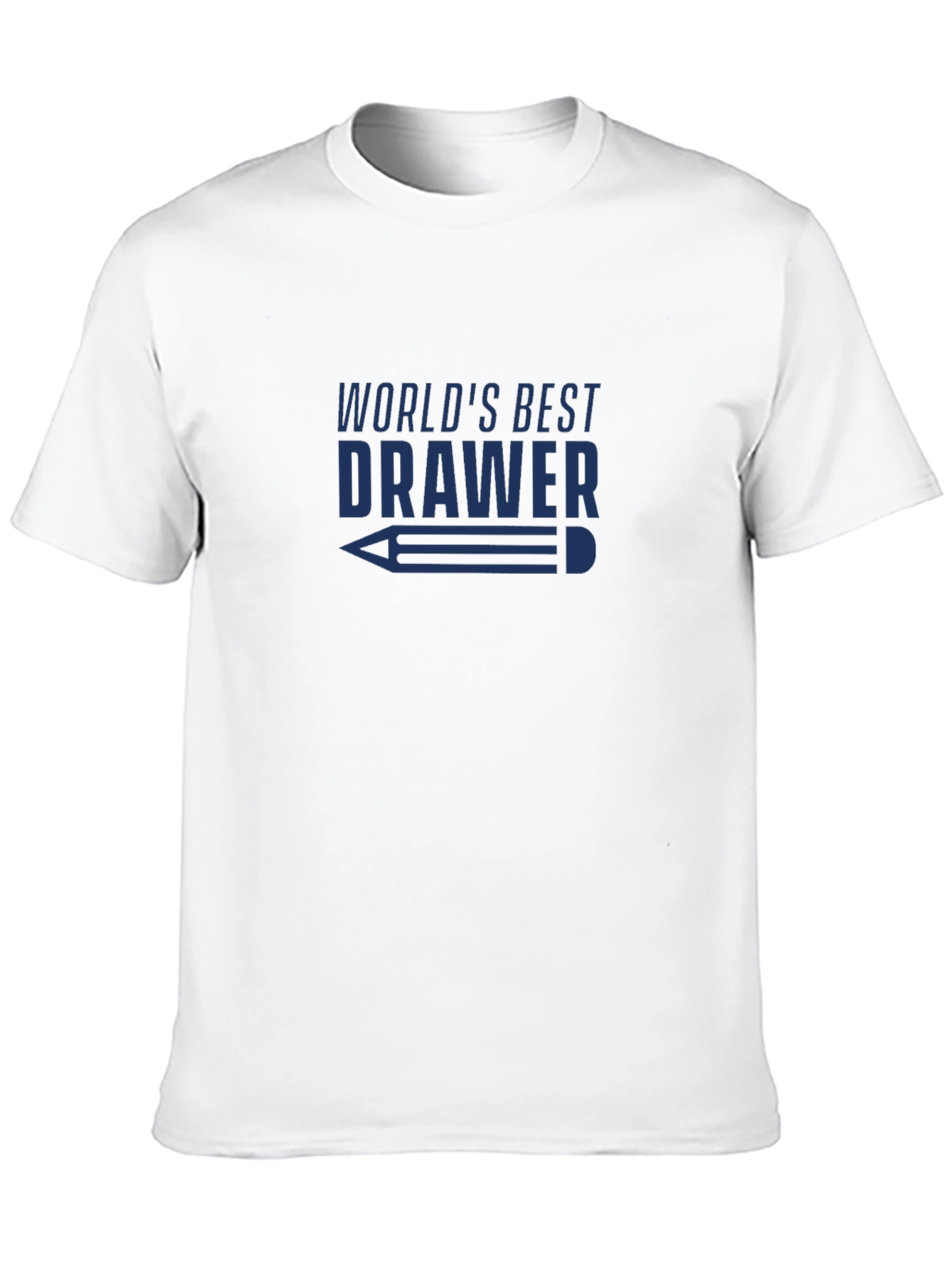Black World's Best Drawer T-Shirt - Fun Gift for Artists! view 10