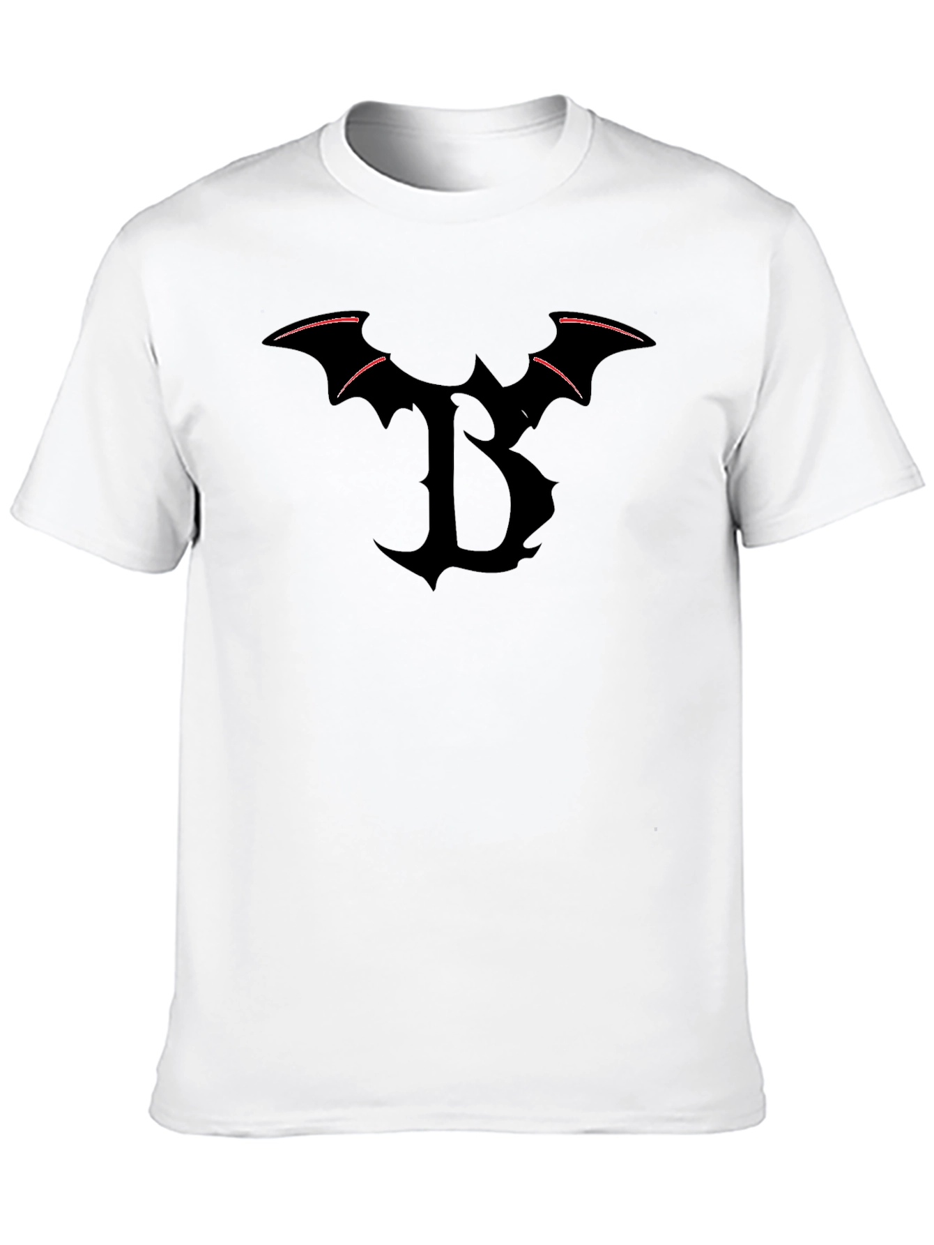 Black Bat Letter B Black T-Shirt view 10
