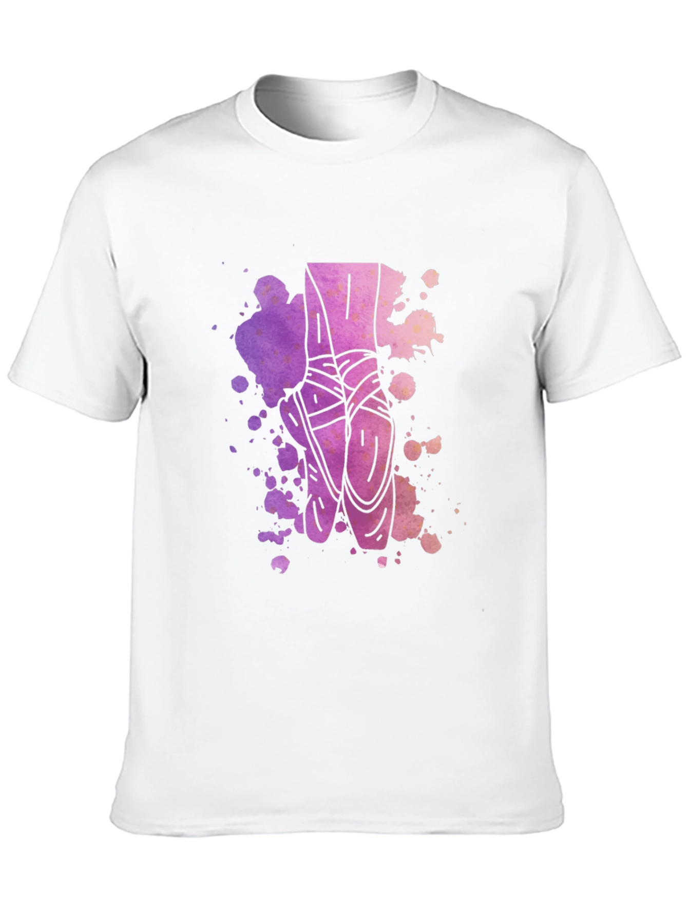 Black Ballet Pointe Shoes Graphic Tee - Artistic Design view 10