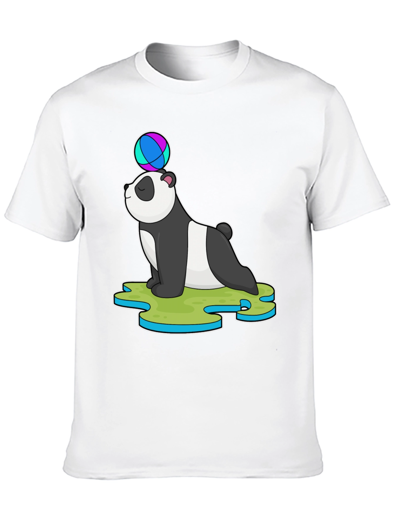 Black Panda Balancing Ball T-Shirt view 10