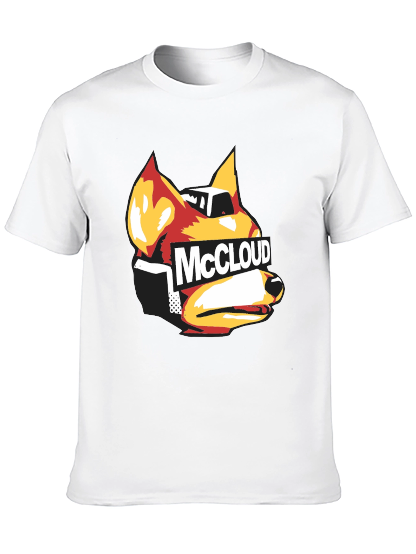 Black McCloud Fox Graphic Black T-Shirt view 10