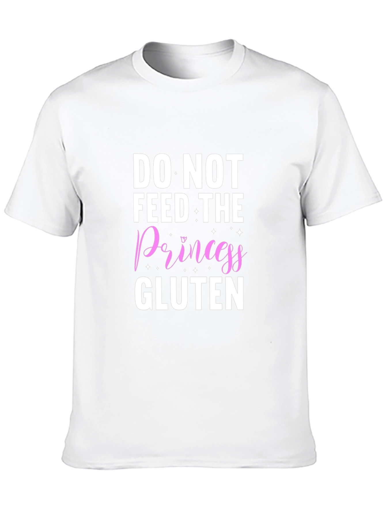 Black Do Not Feed The Princess Gluten T-Shirt view 10