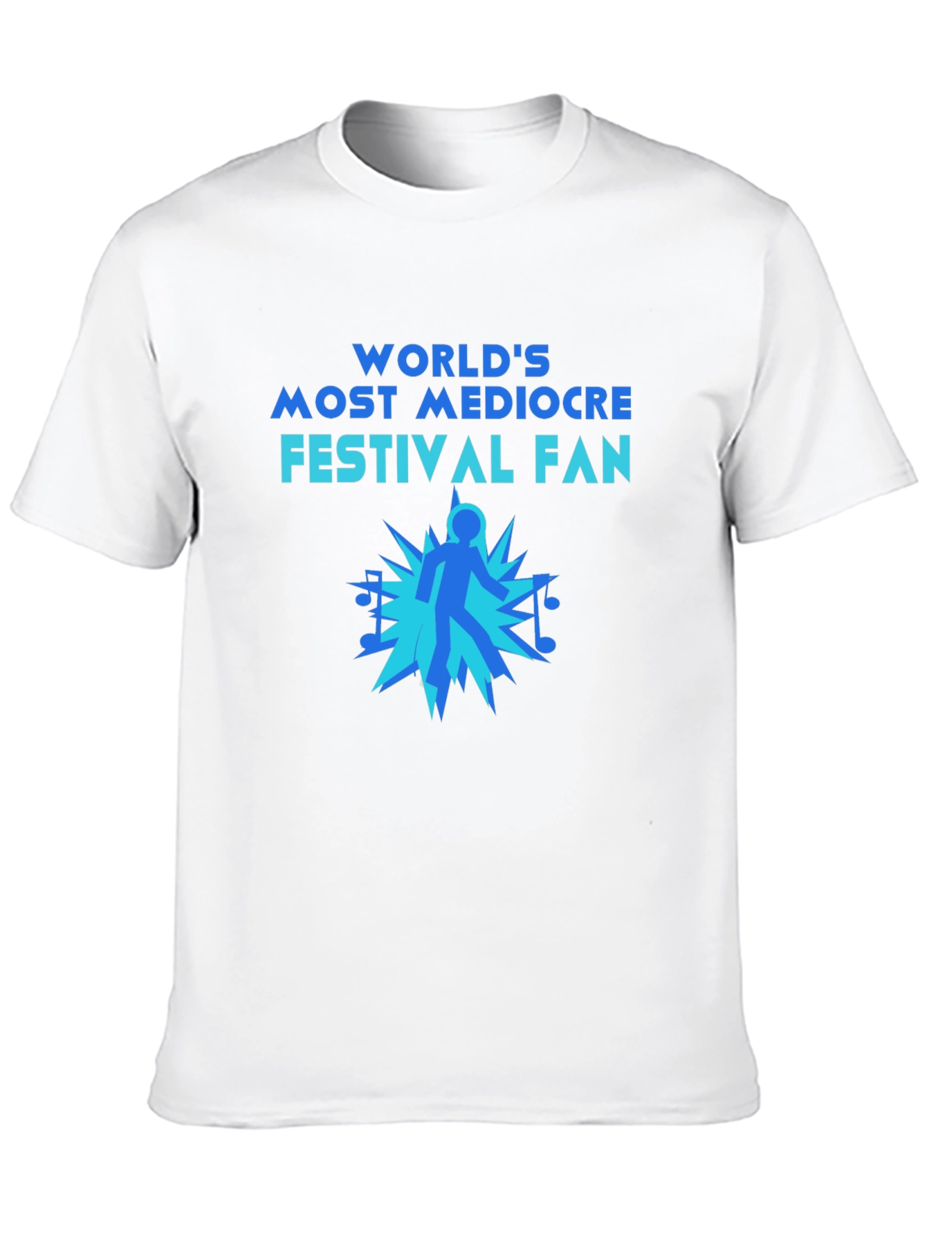 Black Mediocre Festival Fan T-Shirt - Music Lover Tee view 10