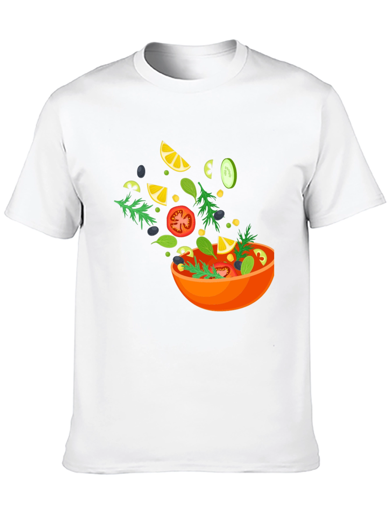 Black Salad Graphic Black T-Shirt view 10
