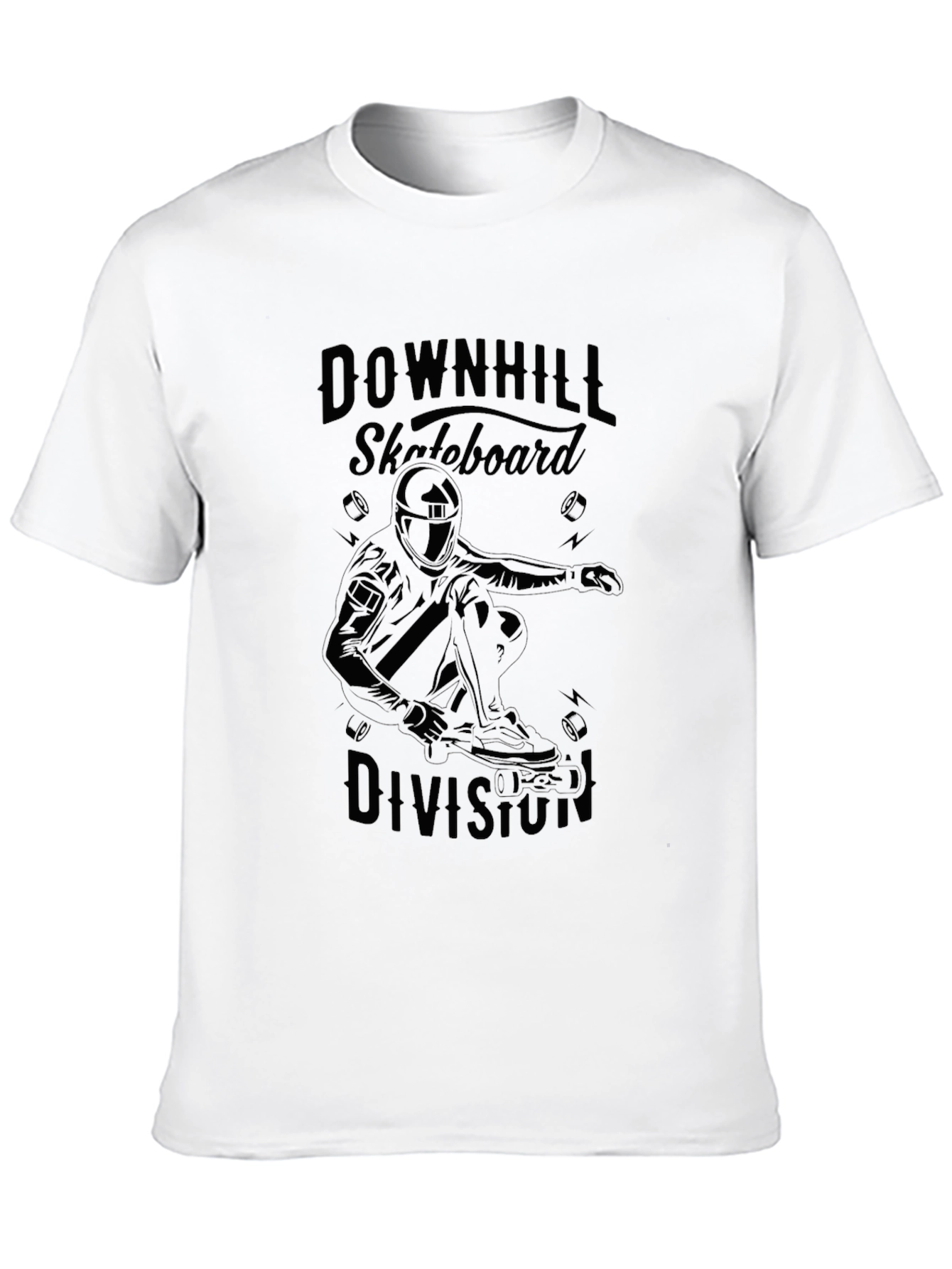 Black Downhill Skateboard Division Graphic Tee view 10