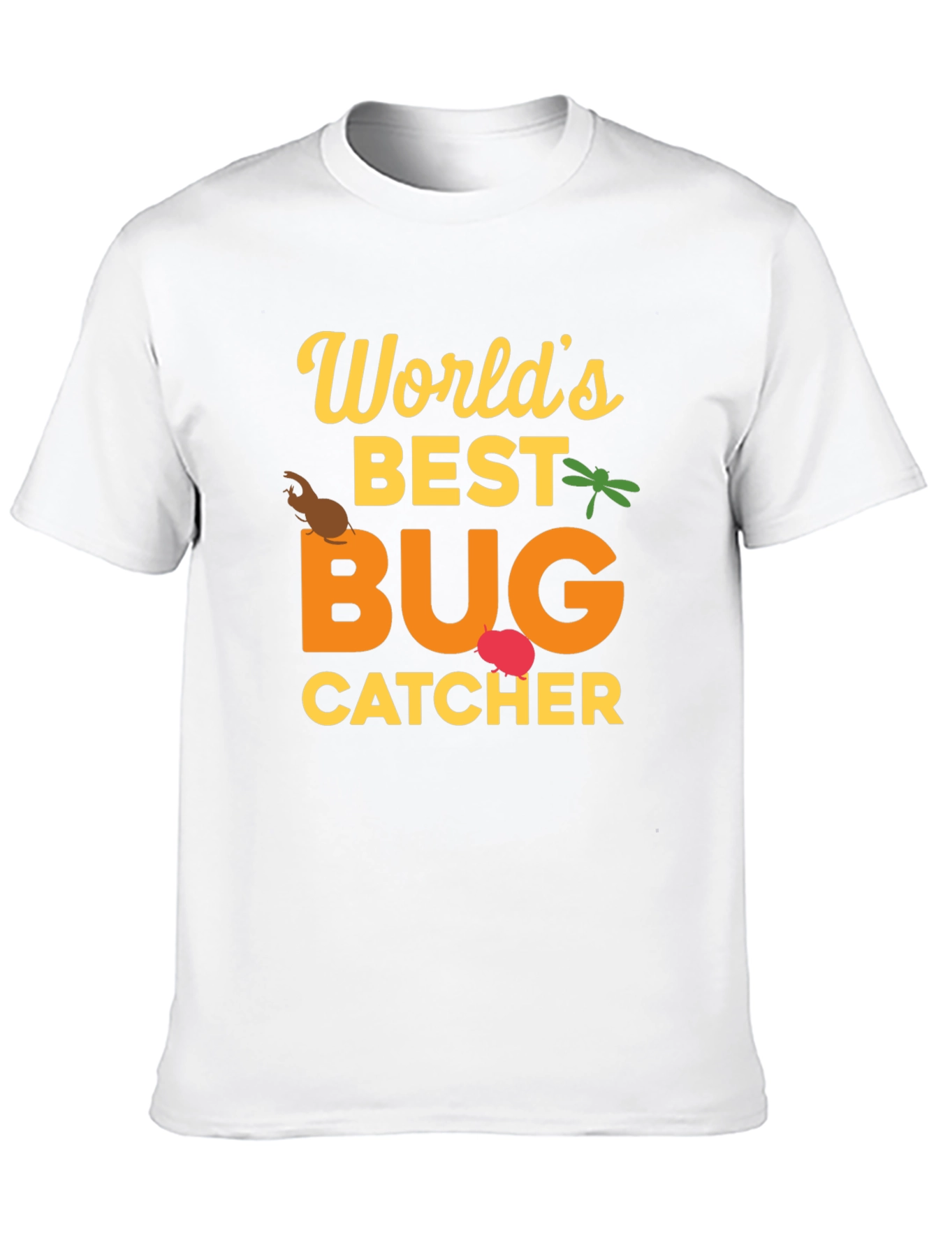 Black World's Best Bug Catcher Graphic T-Shirt view 10