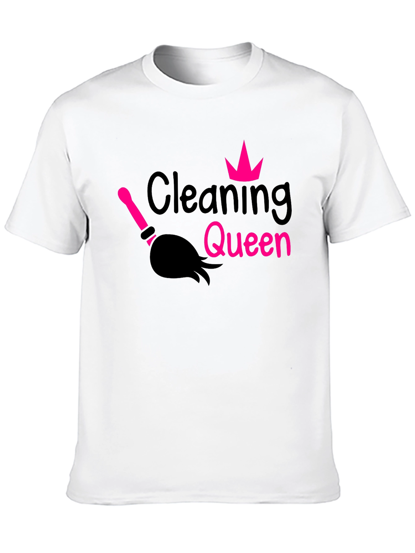 Black Cleaning Queen Graphic Tee - Black T-Shirt view 10