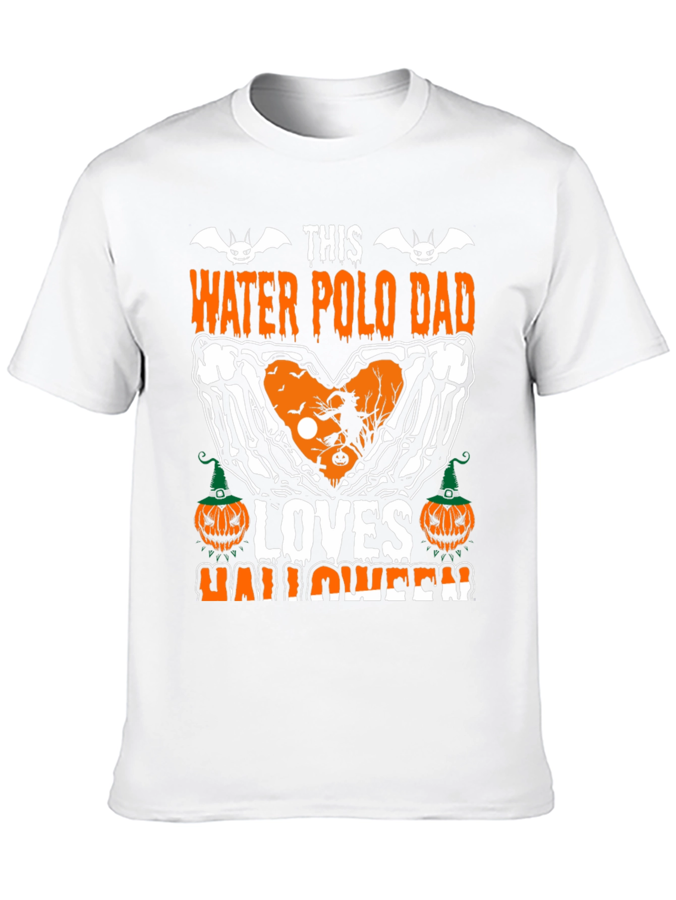 Black Water Polo Dad Halloween T-Shirt view 10