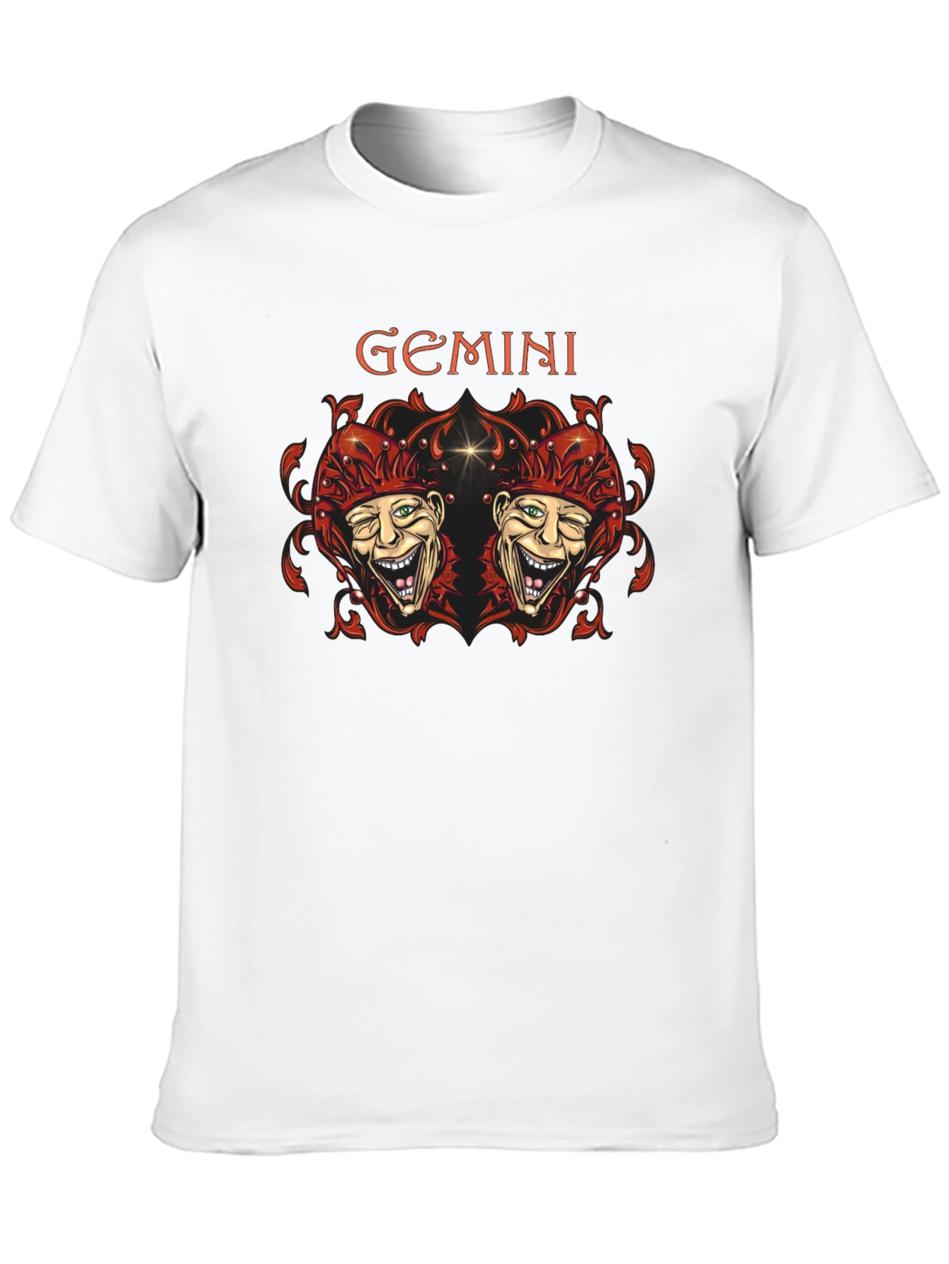 Gemini Twin Joker Graphic Tee - Black - 10