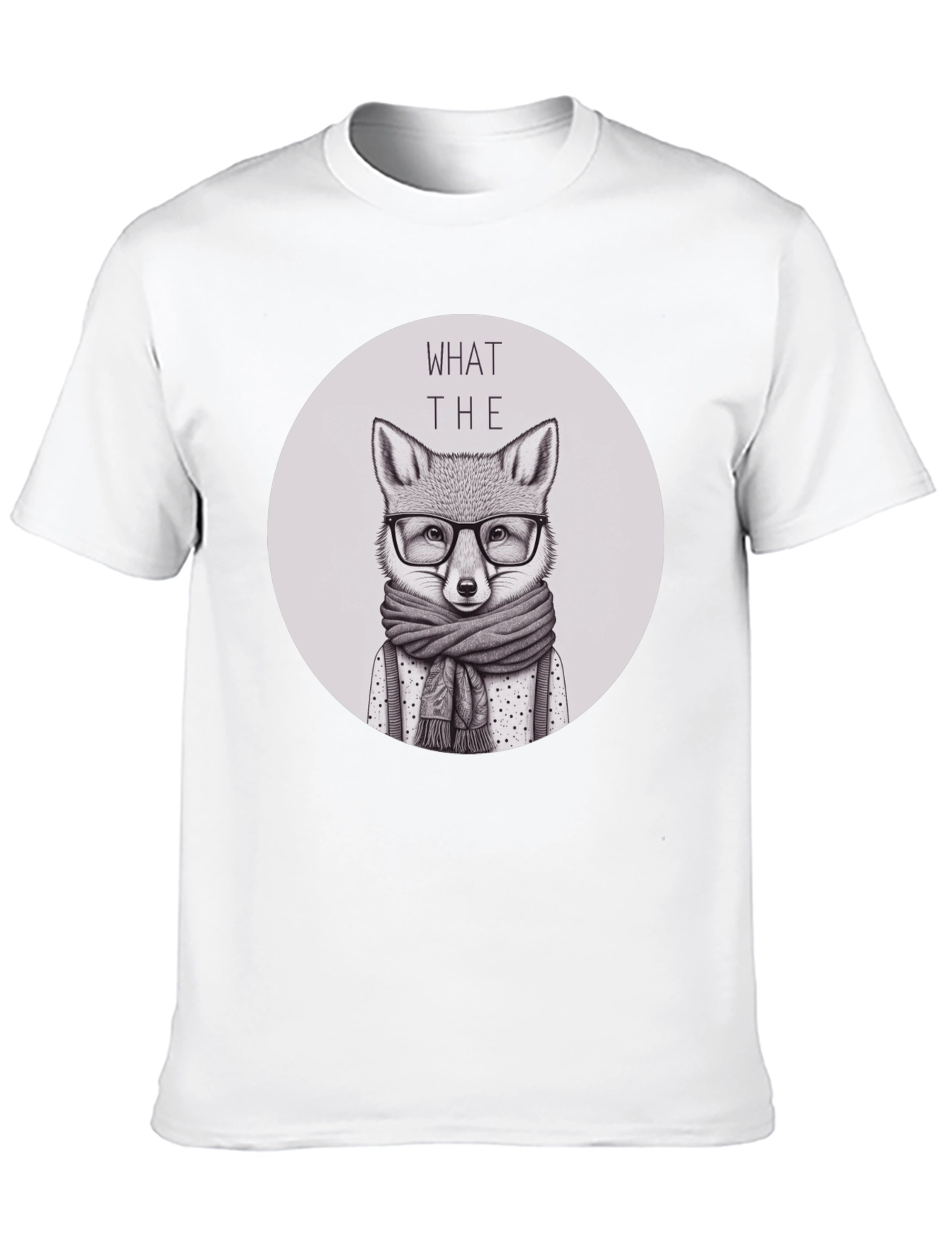 Black What the Fox T-Shirt - Novelty Animal Tee view 10
