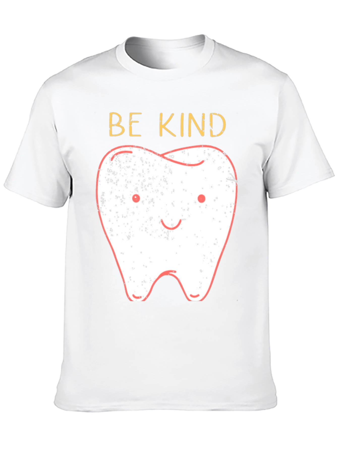 Black Be Kind Tooth Graphic Tee - Black Unisex T-Shirt view 10