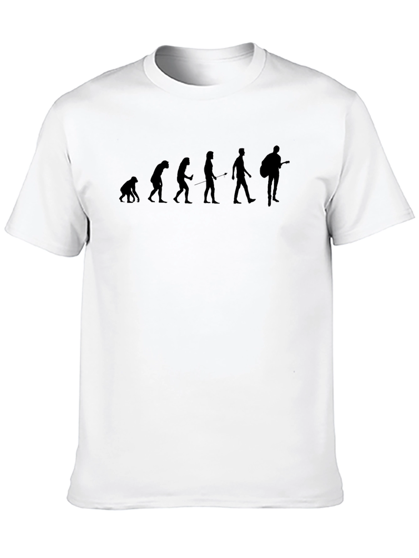 Black Evolution of a Guitarist T-Shirt - Black view 10