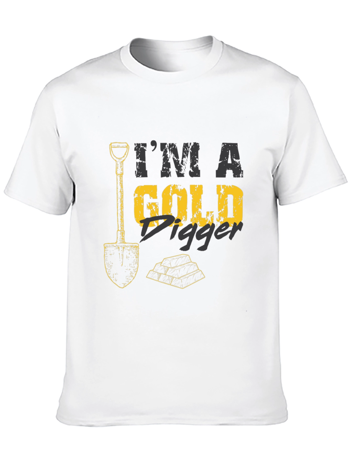 Black I'm A Gold Digger Black T-Shirt view 10