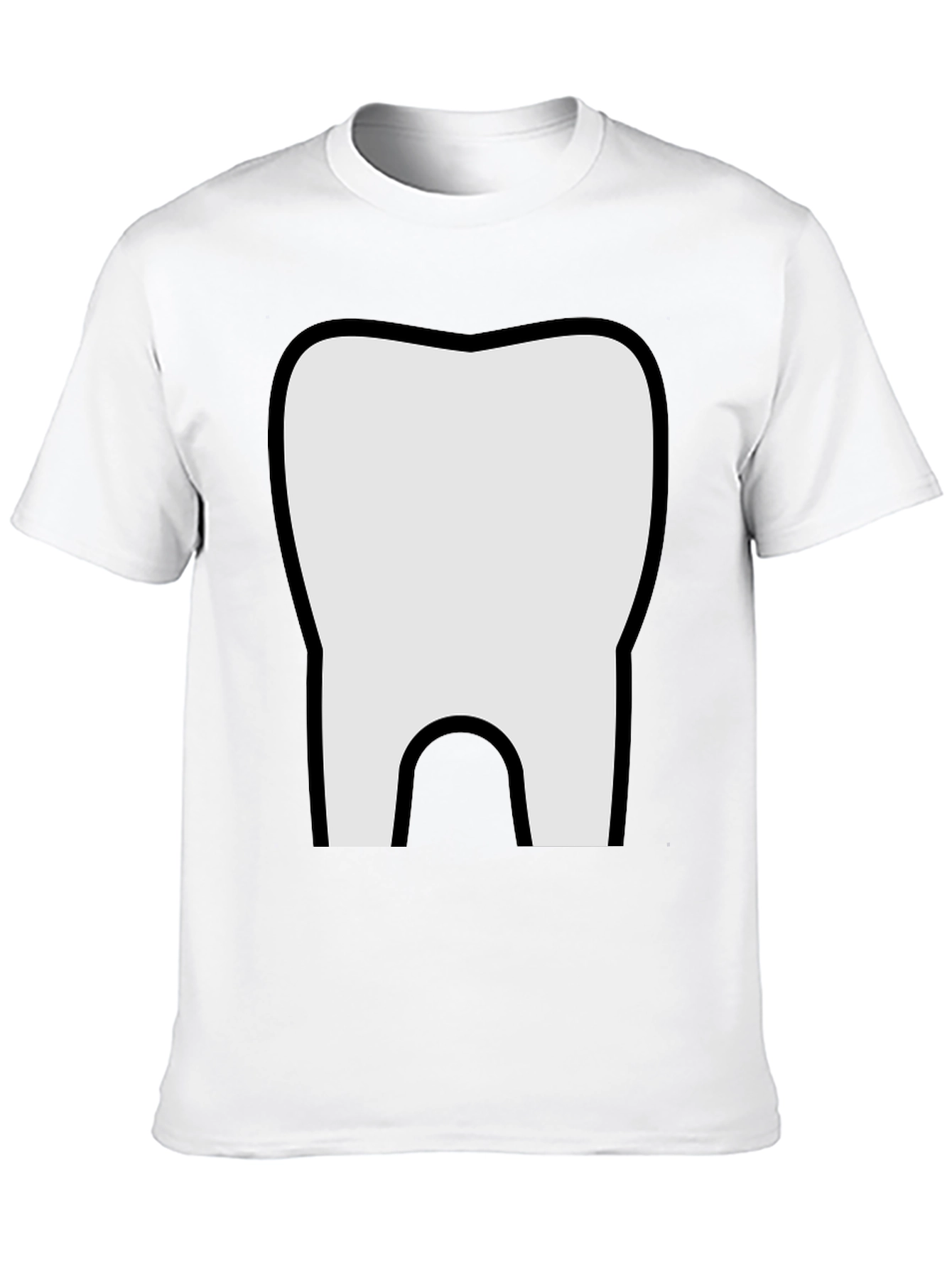 Black Tooth Graphic T-Shirt - Novelty Dental Tee view 10